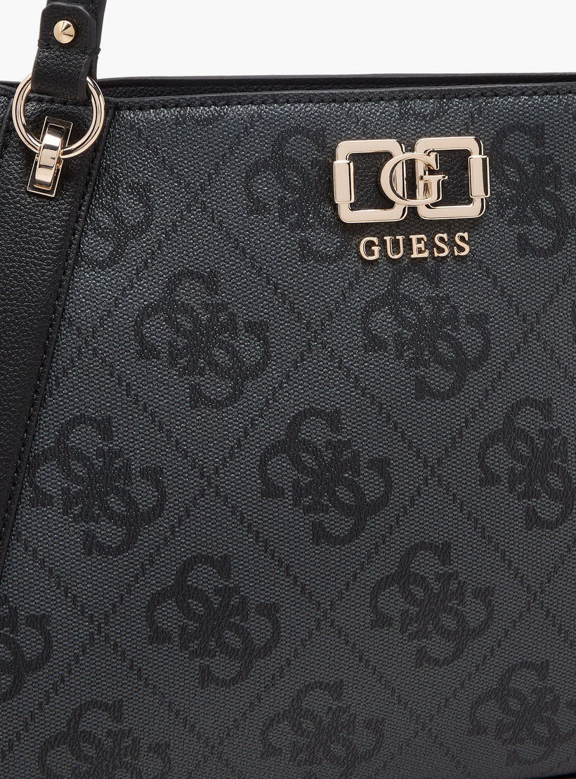 Guess Karnilla Monogram Print Tote Bag with Double Handle-women-bagsandwallets-handbags-image-5