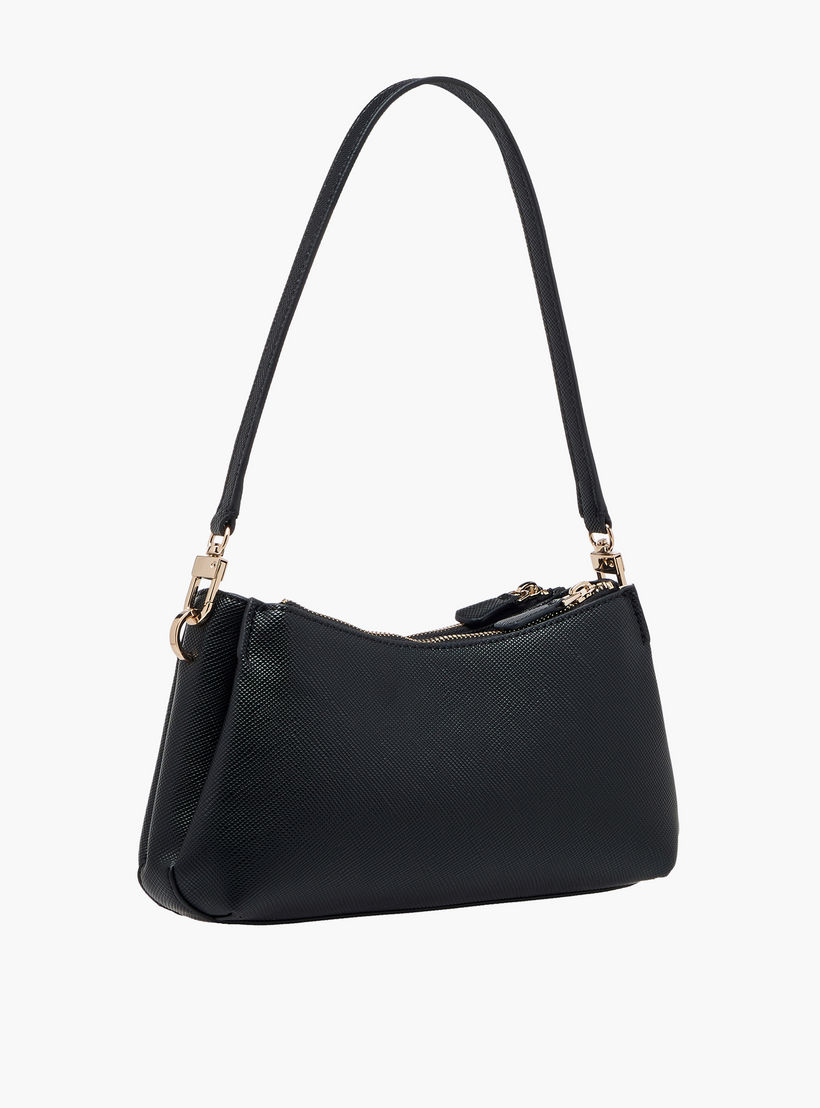 Guess Noelle II Textured Shoulder Bag with Zip Closure-women-bagsandwallets-handbags-image-4