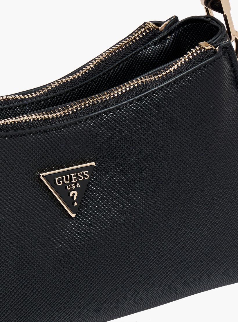 Guess Noelle II Textured Shoulder Bag with Zip Closure-women-bagsandwallets-handbags-image-5