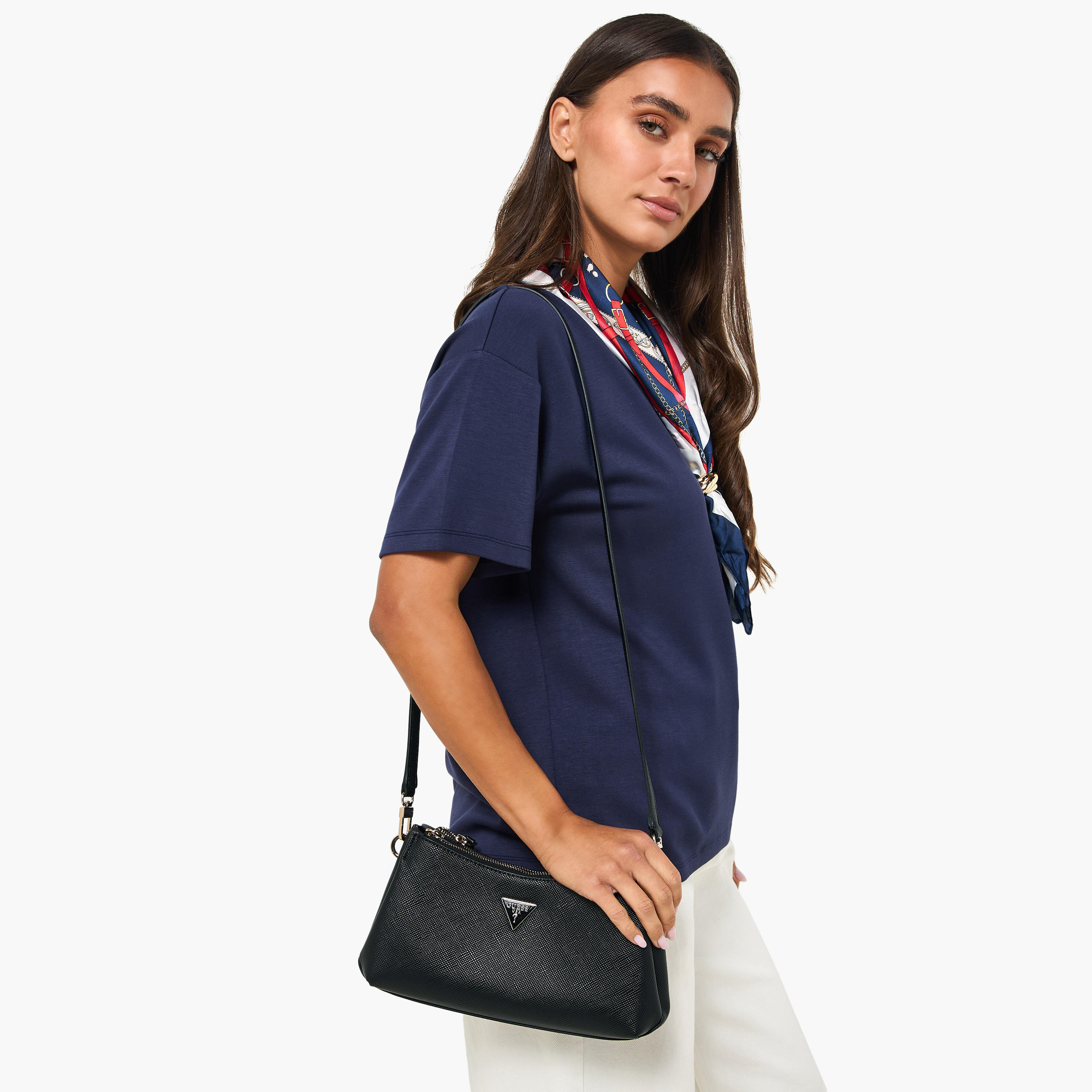 Guess Noelle II Textured Shoulder Bag with Zip Closure-women-bagsandwallets-handbags-image-8