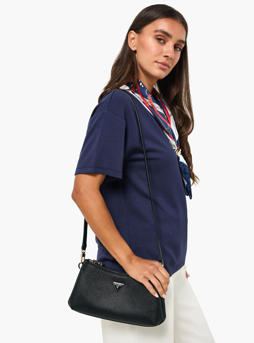 Guess Noelle II Textured Shoulder Bag with Zip Closure-women-bagsandwallets-handbags-image-8