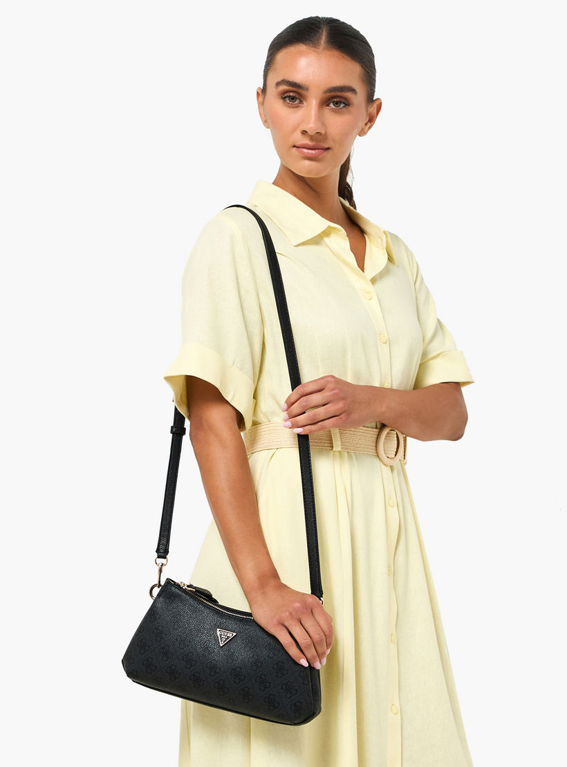 Guess Noelle II Printed Shoulder Bag with Zip Closure-women-bagsandwallets-handbags-image-2