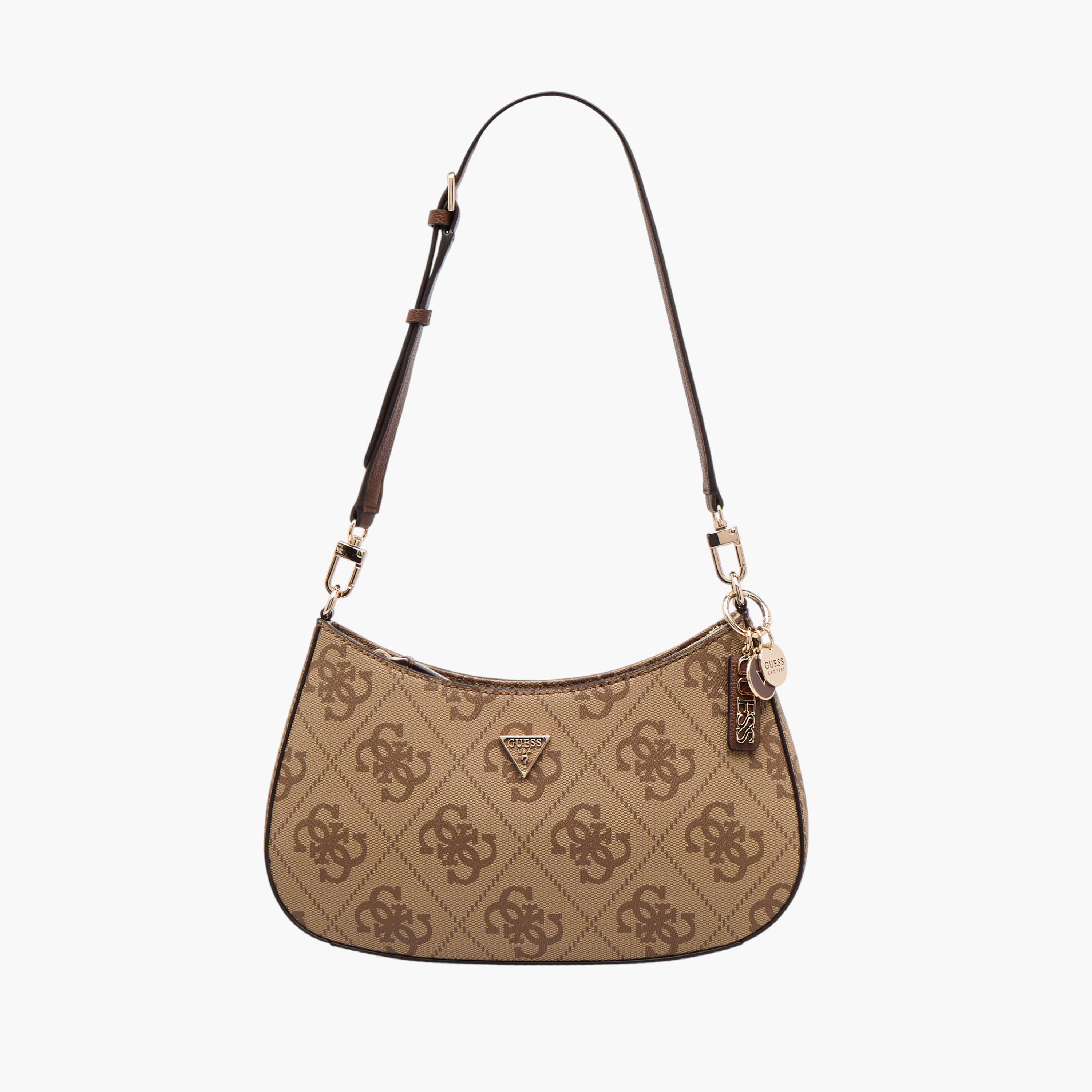 شنطة كتف بسحاب إغلاق وطبعات مونوجرام نويل II من جيس-women-bagsandwallets-handbags-image-1