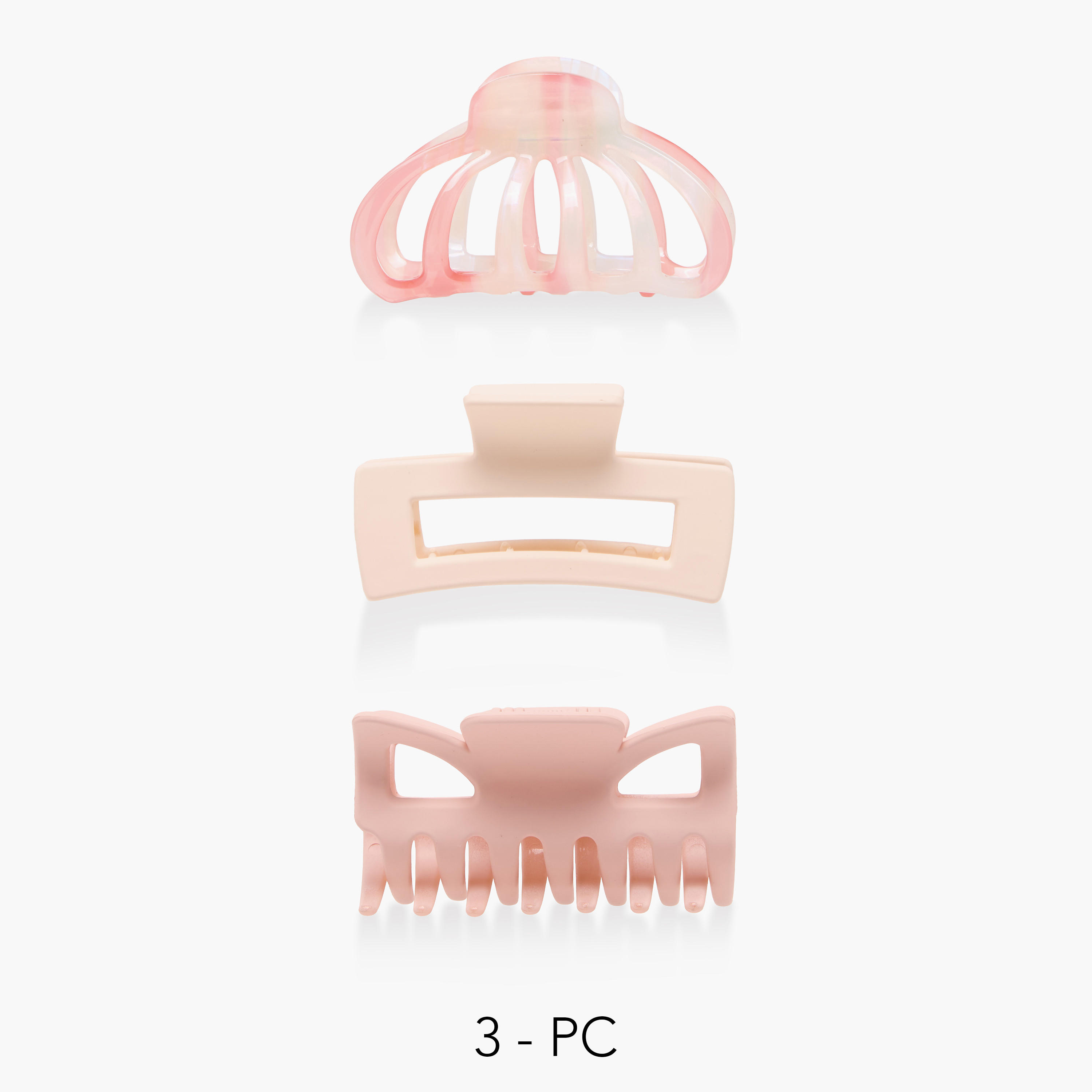 Pack of 3 Hair Clamps with Assorted Print-women-hairaccessories-clamps-image-1
