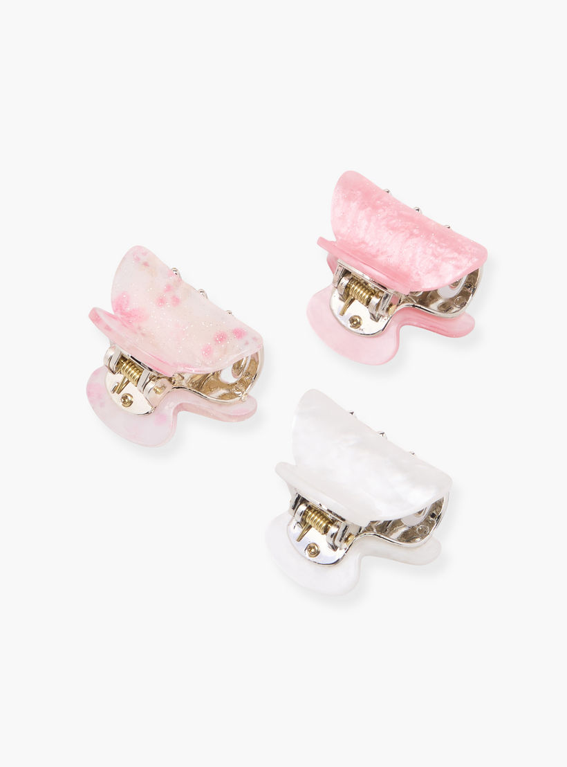 Pack of 3 Curved Hair Clamps with Glitter Detail-women-hairaccessories-clamps-image-5