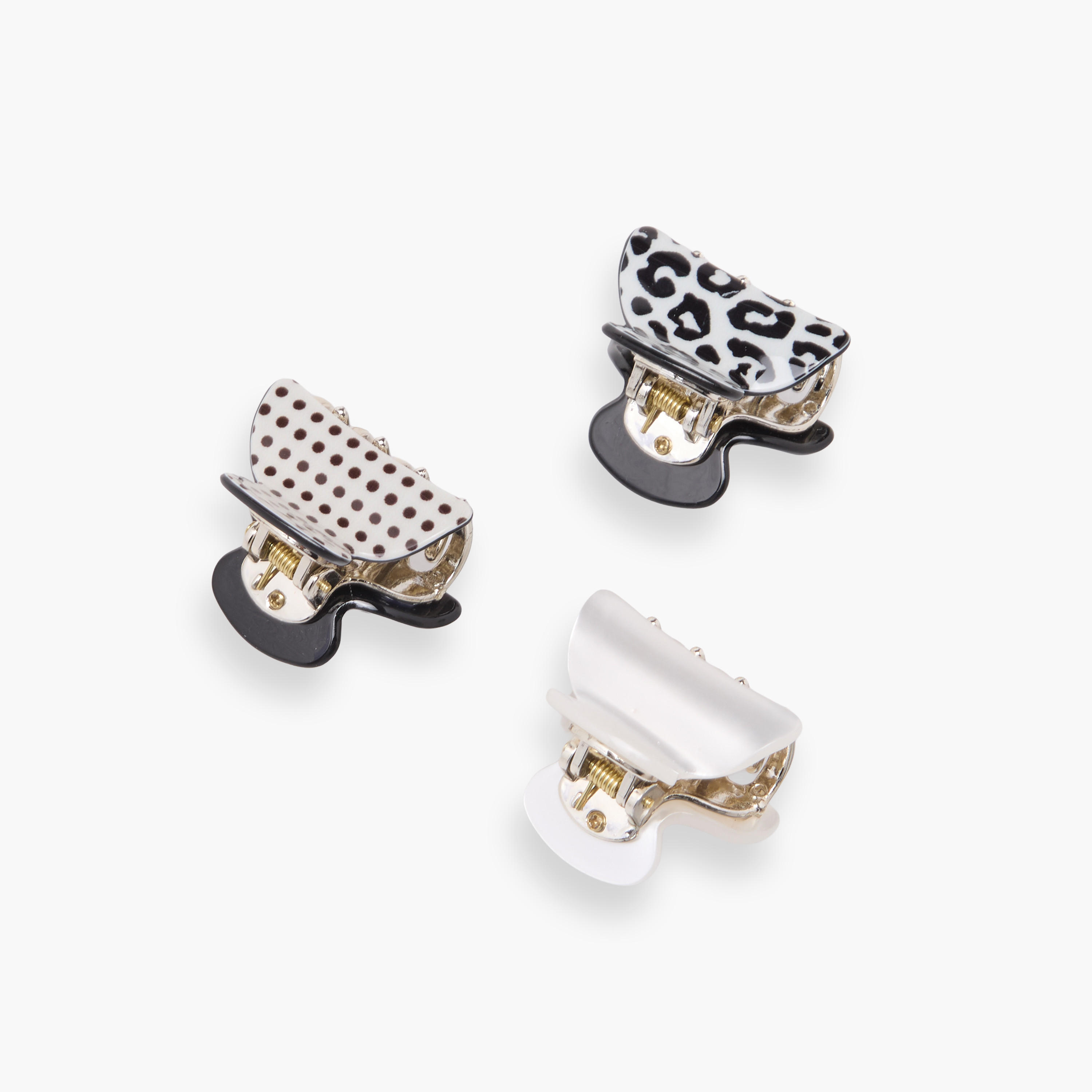 Pack of 3 Curved Hair Clamp with Assorted Design-women-hairaccessories-clamps-image-5