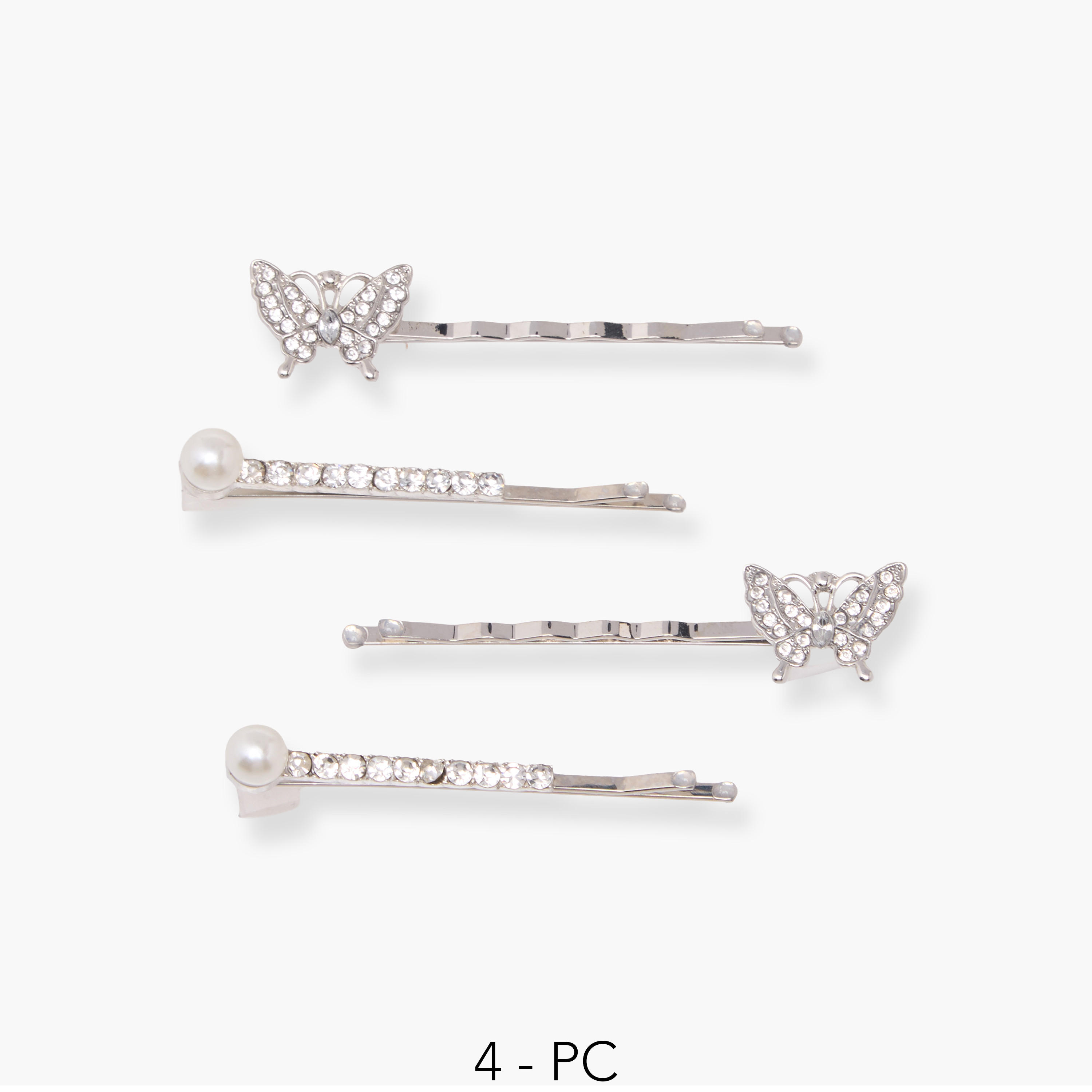 Pack of 4 Hairpin with Stone Embellishments-women-hairaccessories-hairpins-image-1
