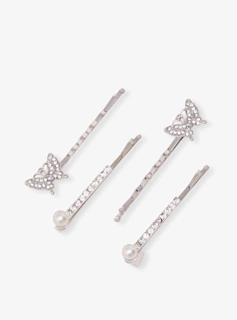 Pack of 4 Hairpin with Stone Embellishments-women-hairaccessories-hairpins-image-2