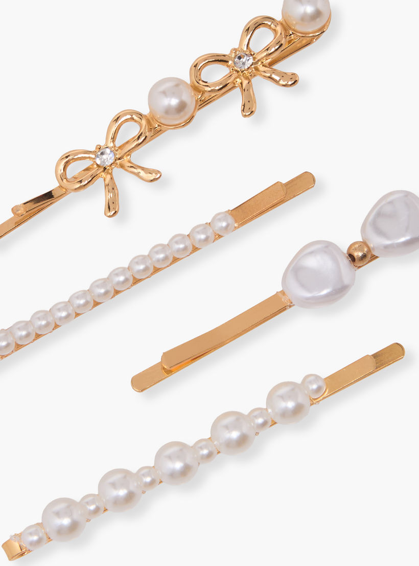 طقم دبابيس شعر مزين من 4 قطع-women-hairaccessories-hairpins-image-4