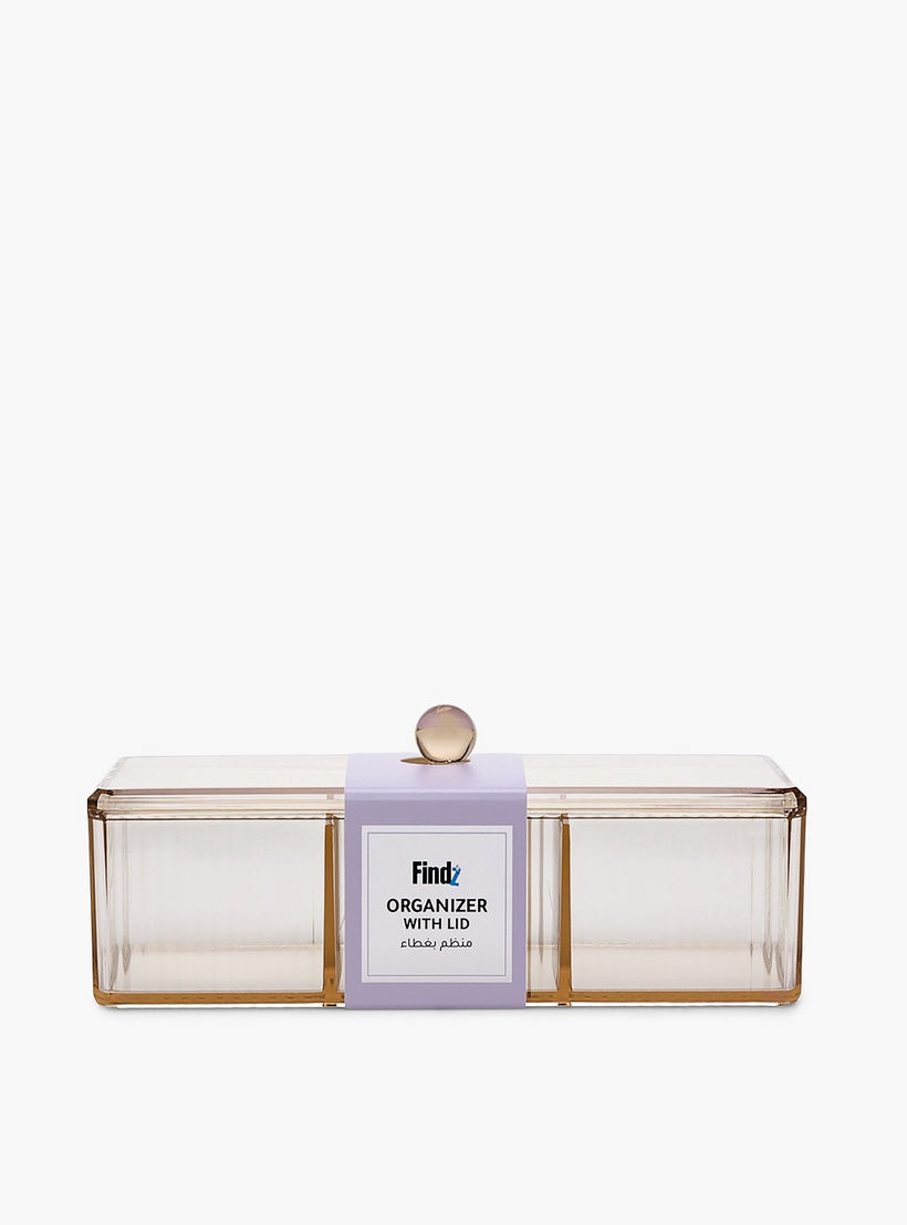 Findz 3-Compartment Organizer with Lid-household-storage-cosmeticorganizing-makeuporganizersandsets-image-4