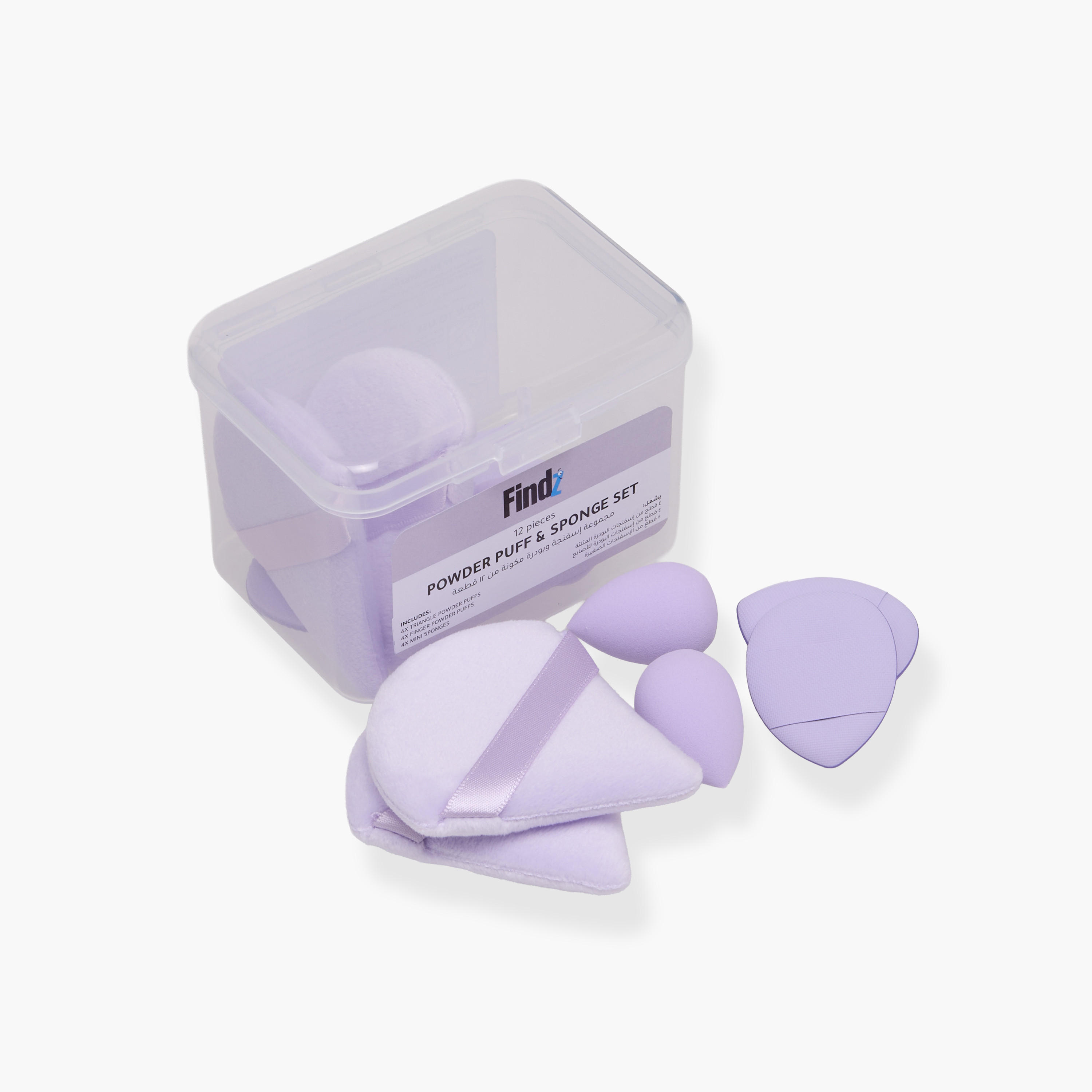 Findz 12-Piece Powder Puff and Sponge Set-beautyandpersonalcare-makeup-brushesandaccessories-accessories-image-1