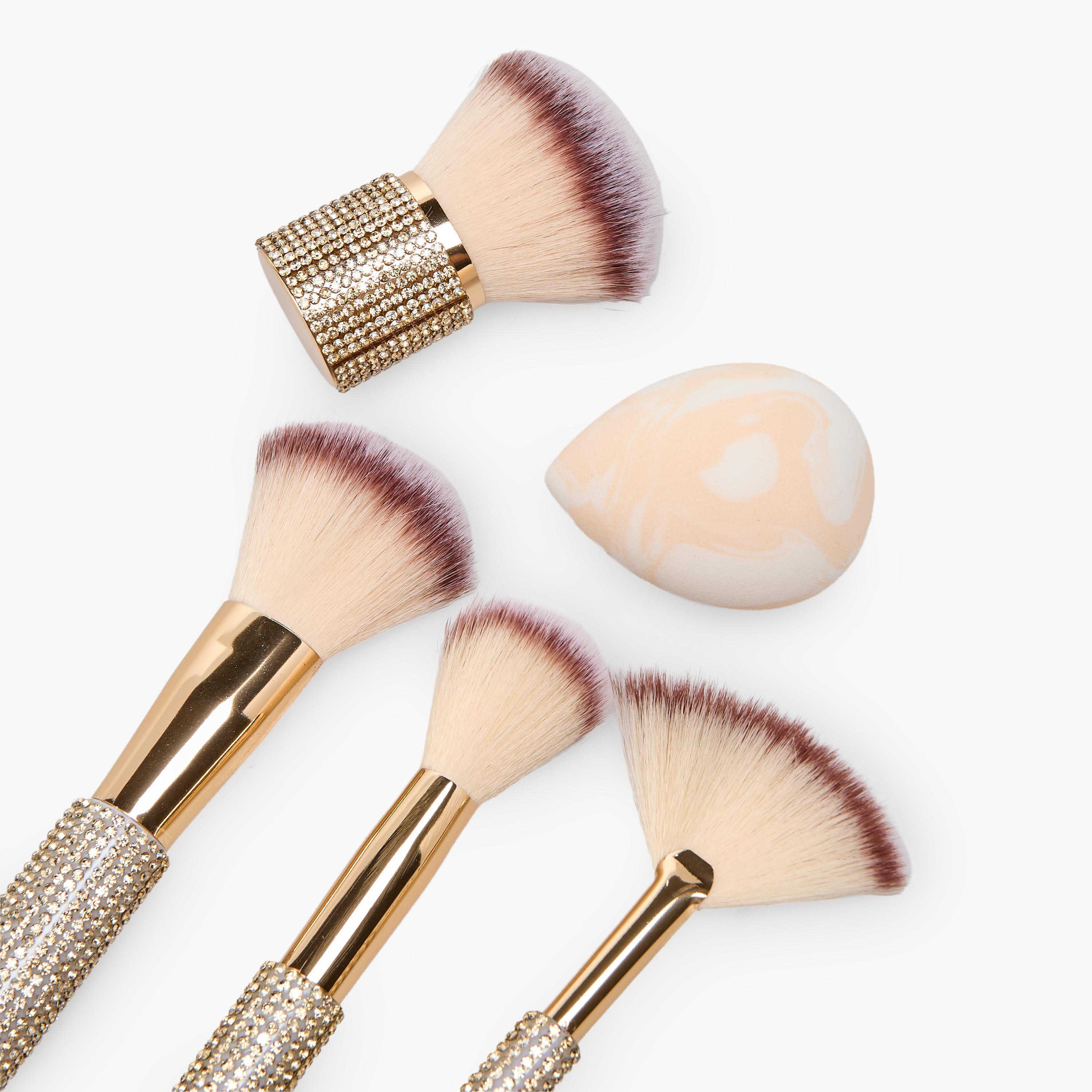 طقم فرش مكياج 5 قطع مزينة من فايندز-beautyandpersonalcare-makeup-brushesandaccessories-brushes-image-5