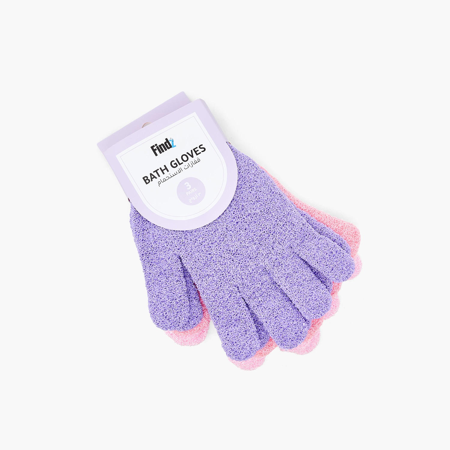 قفازات لتقشير البشرة 3 أزواج من فايندز-beautyandpersonalcare-bathandbody-toolsandaccessories-bathaccessories-image-4