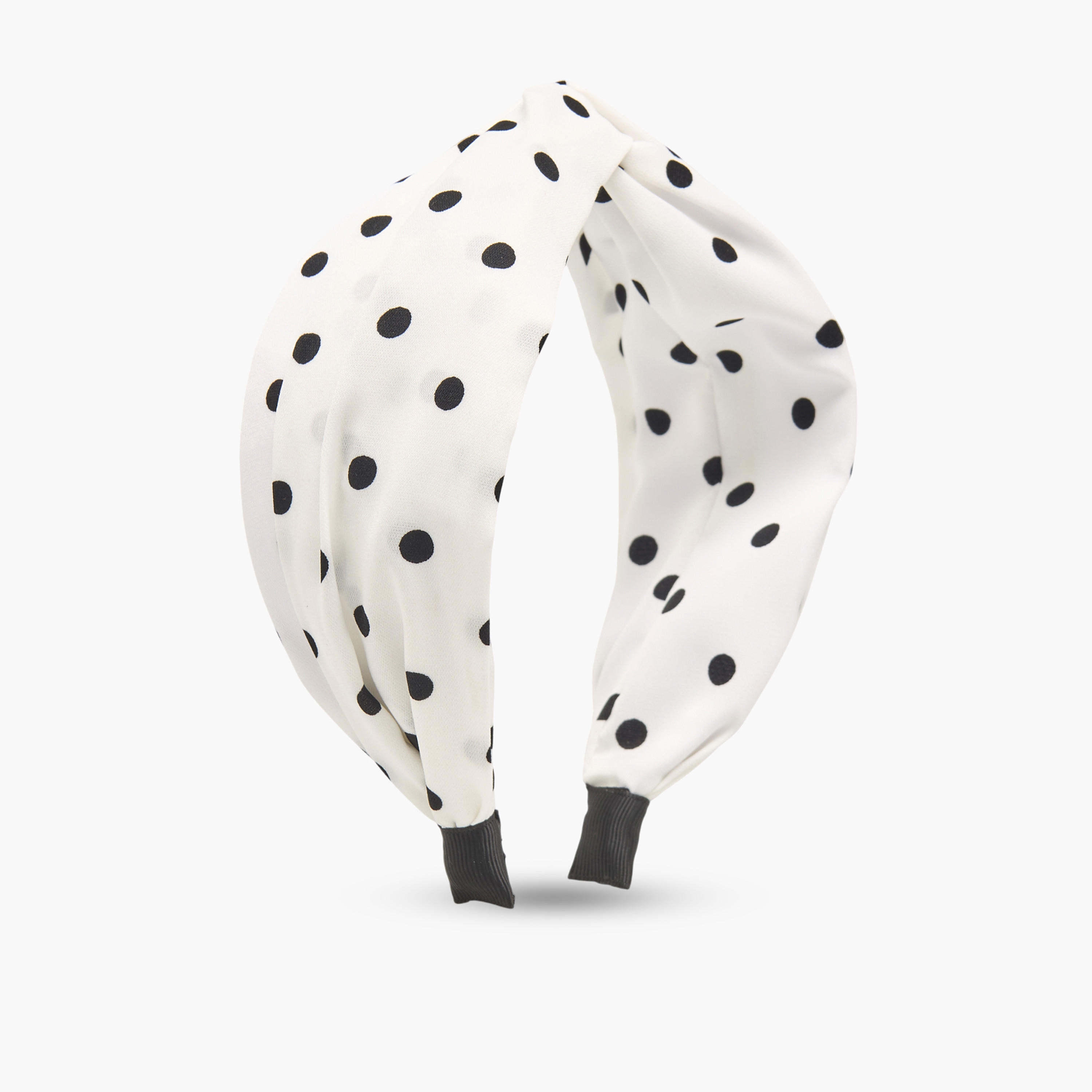 Polka Dot Knotted Headband-women-hairaccessories-bands-image-1