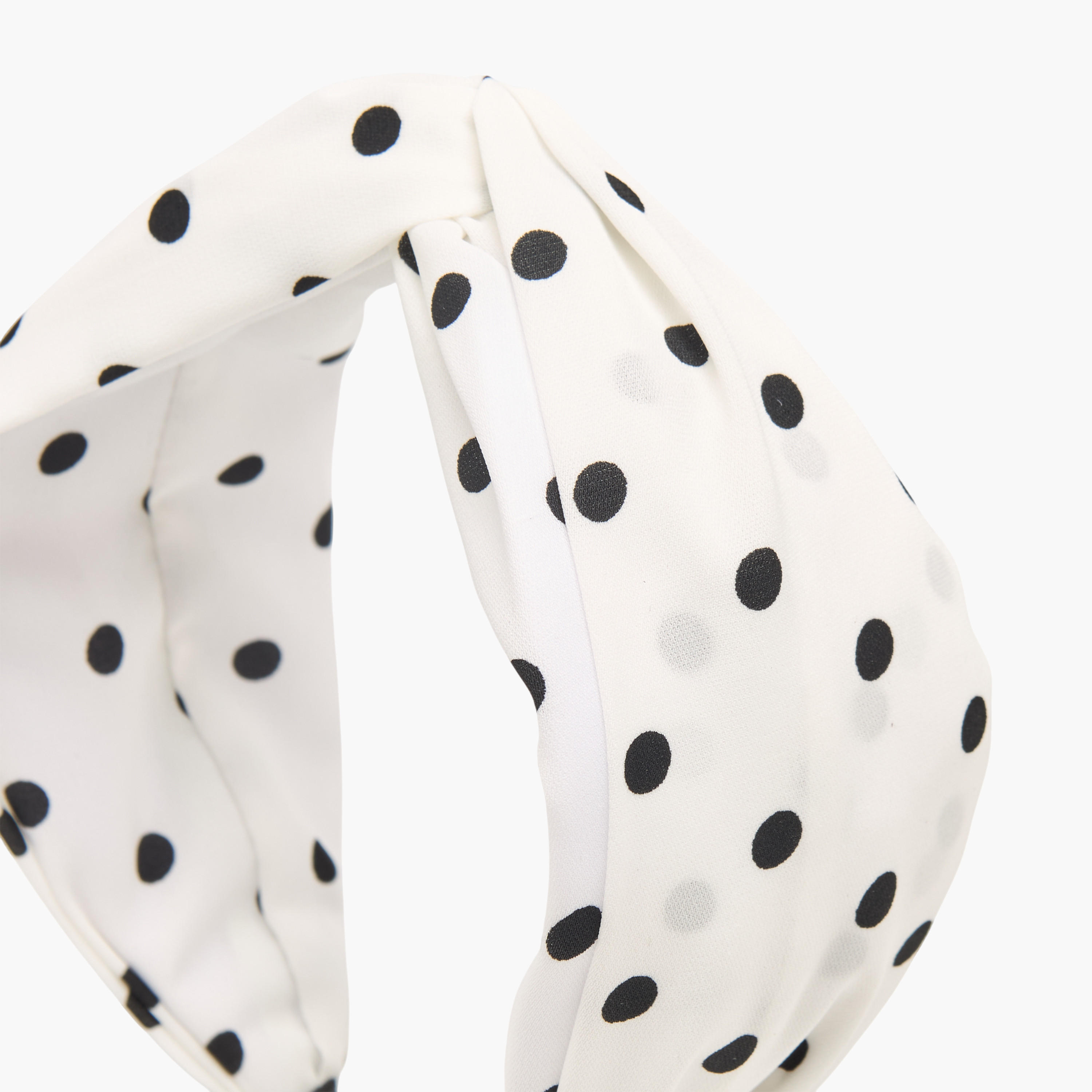 Polka Dot Knotted Headband-women-hairaccessories-bands-image-3