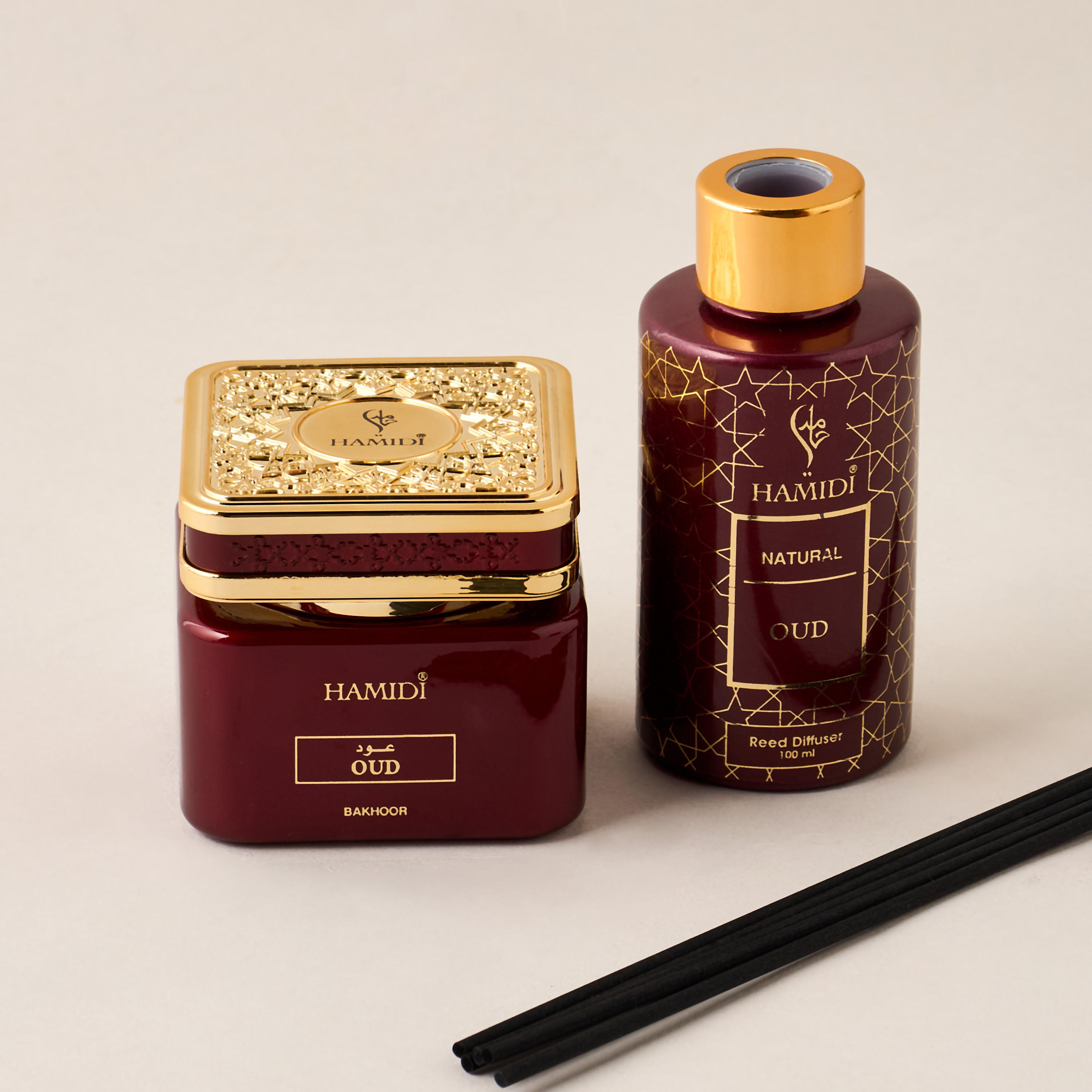Hamidi 2-Piece Oud Natural Muattar and Reed Difuser Gift Set-household-homefragrance-fragrancegiftset-image-2