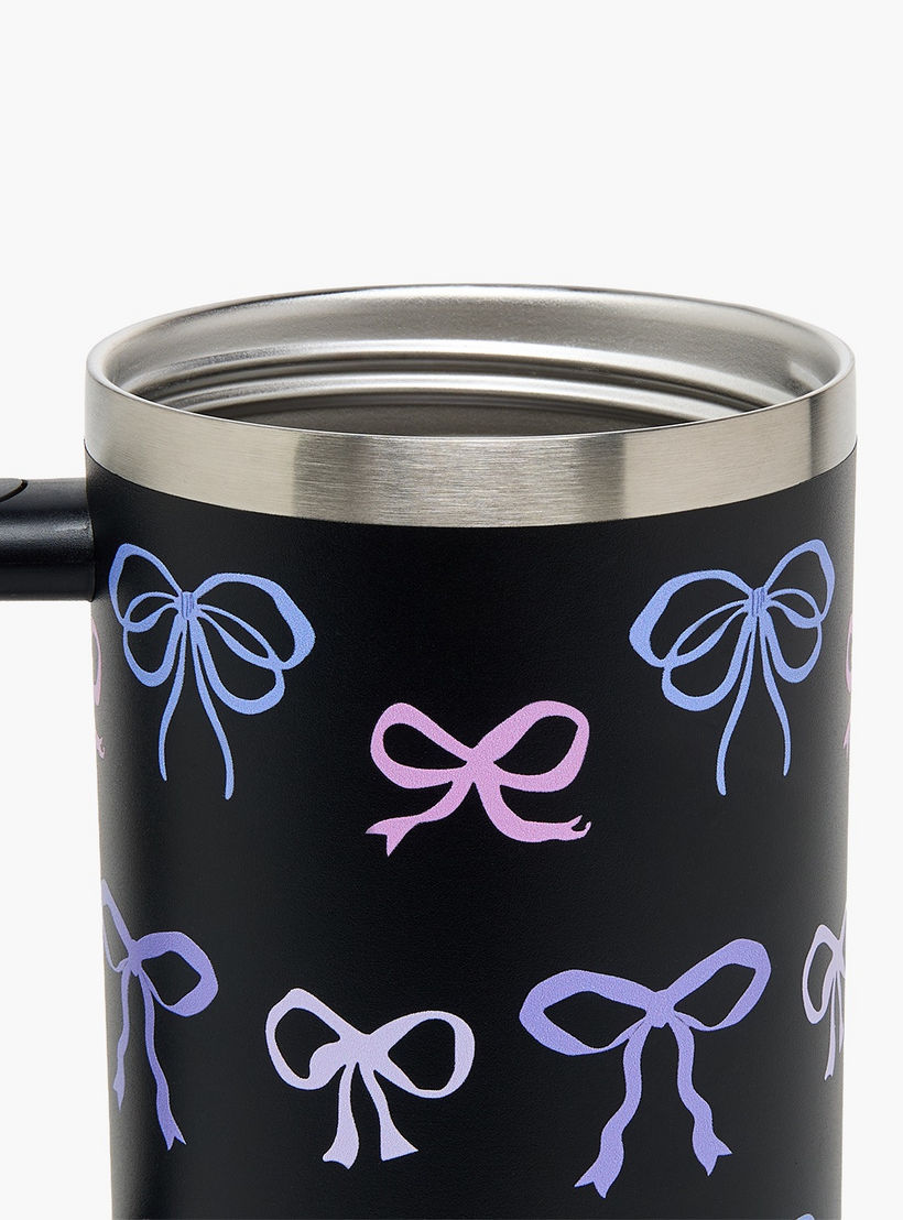 Bow Print Double Wall Stainless Steel Tumbler with Straw-household-dining-drinkserveware-bottles-image-6