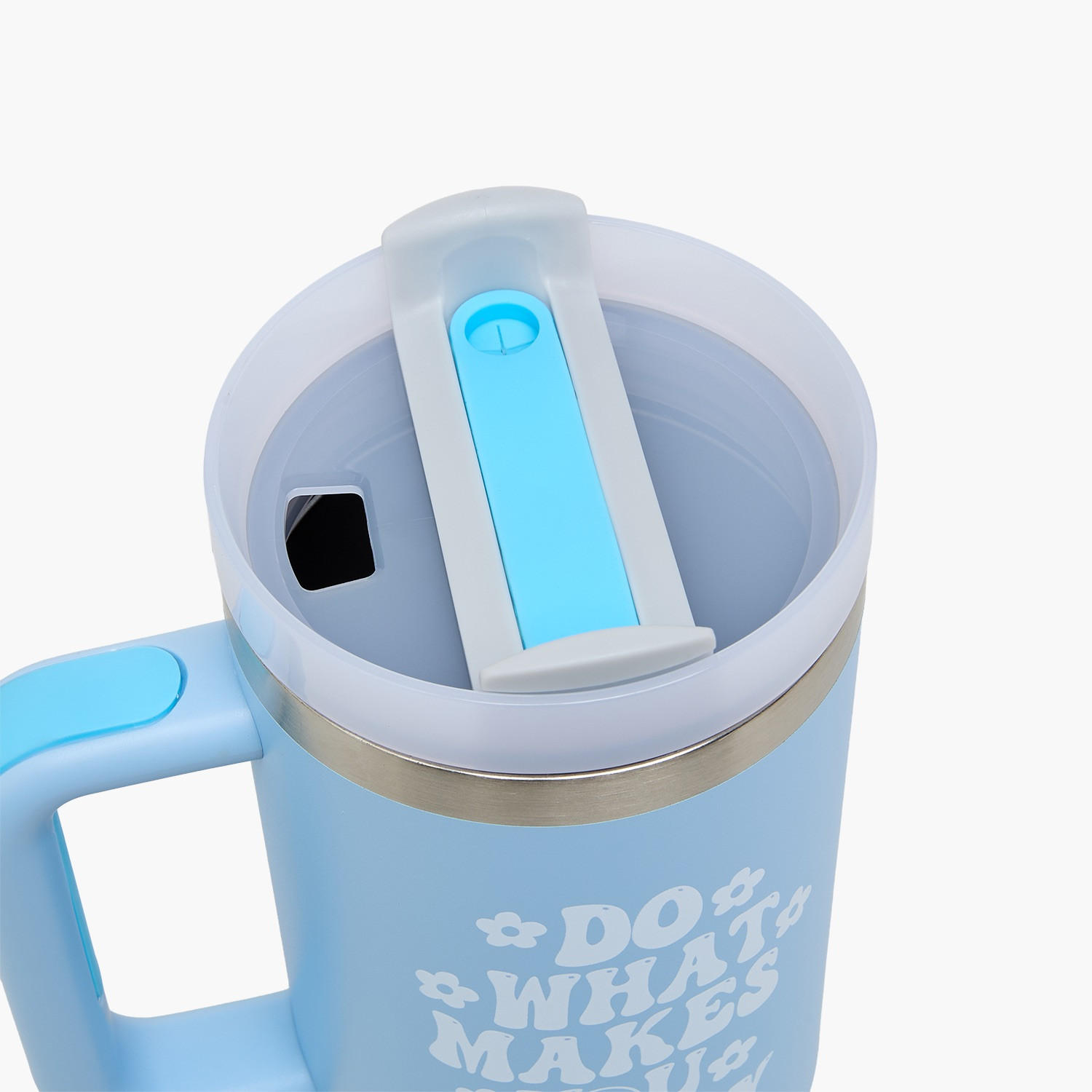 Slogan Print Double Wall Stainless Steel Tumbler with Handle-household-dining-drinkserveware-bottles-image-4