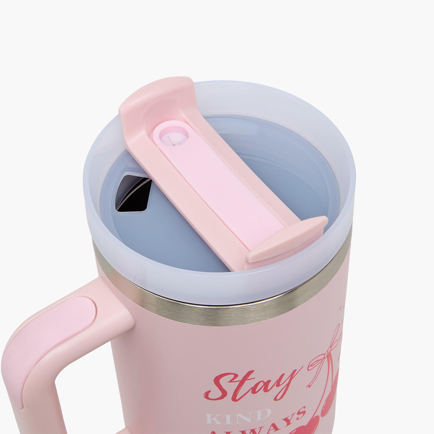 Slogan Print Double Wall Stainless Steel Tumbler with Handle-household-dining-drinkserveware-bottles-image-4