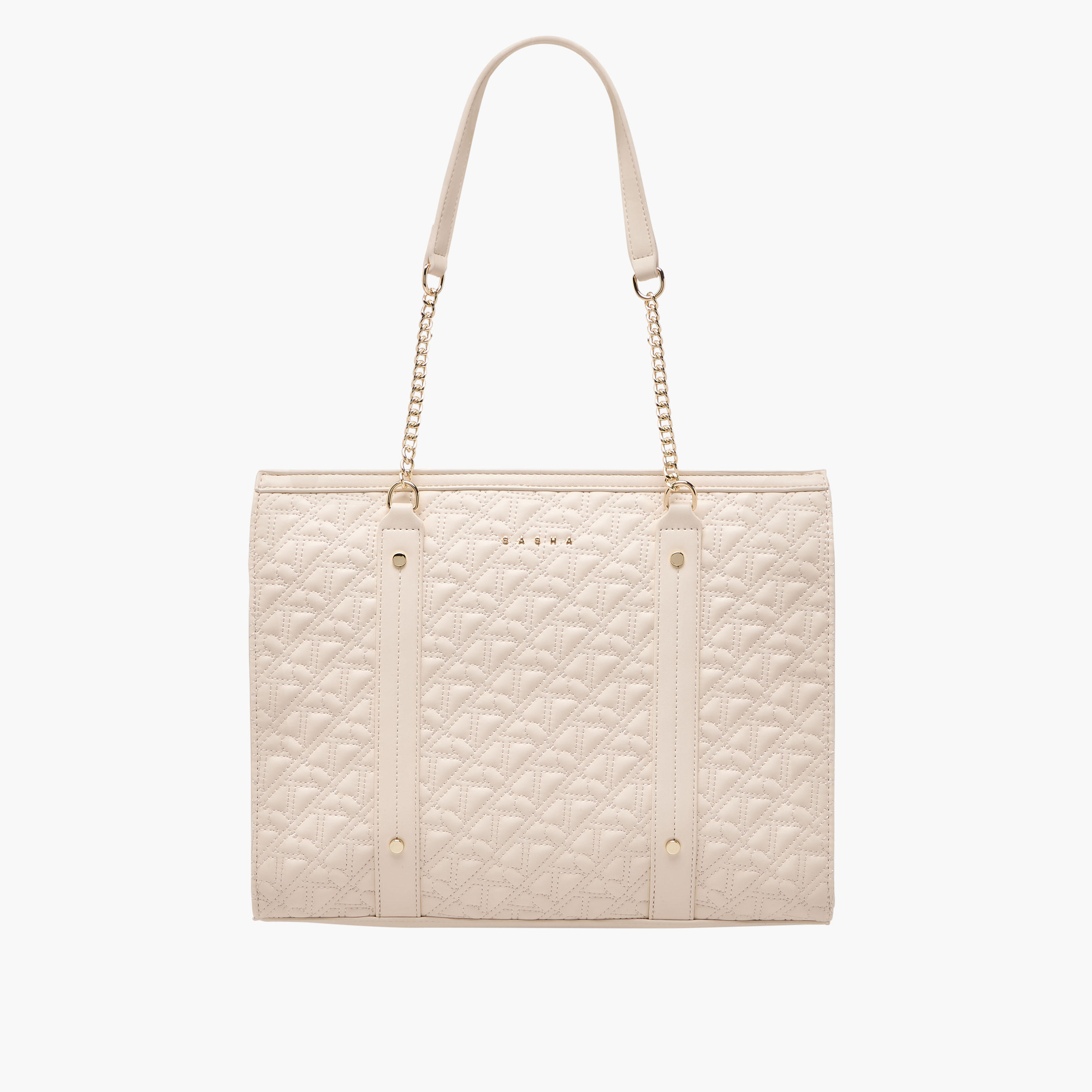 Sasha Quilted Tote Bag with Double Handle-women-bagsandwallets-handbags-image-1