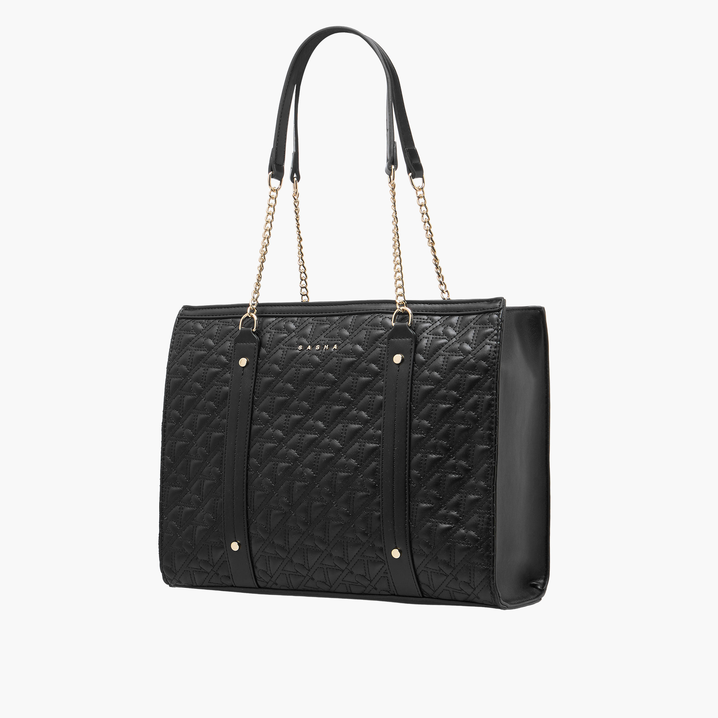 Sasha Quilted Tote Bag with Double Handle-women-bagsandwallets-handbags-image-3