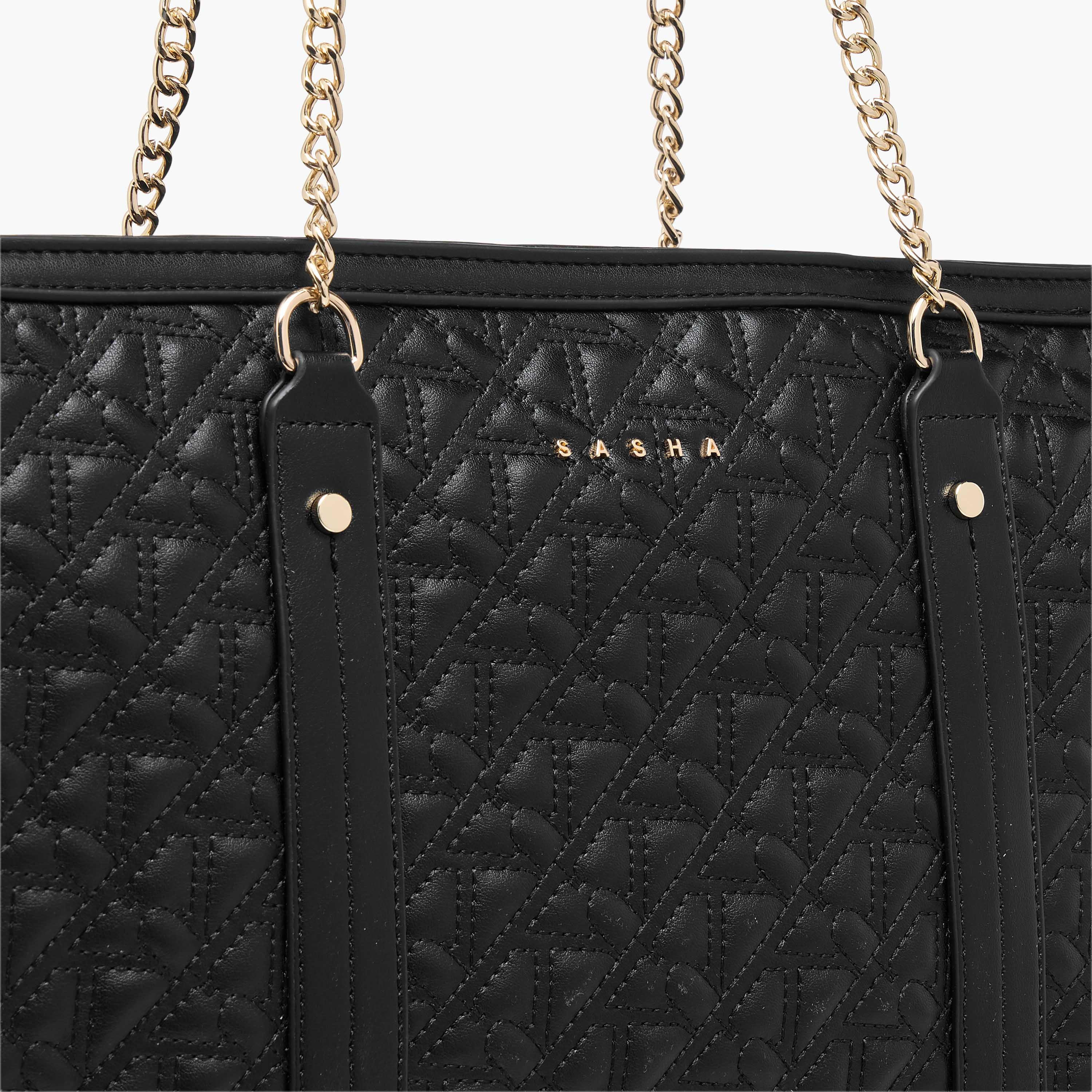 Sasha Quilted Tote Bag with Double Handle-women-bagsandwallets-handbags-image-5