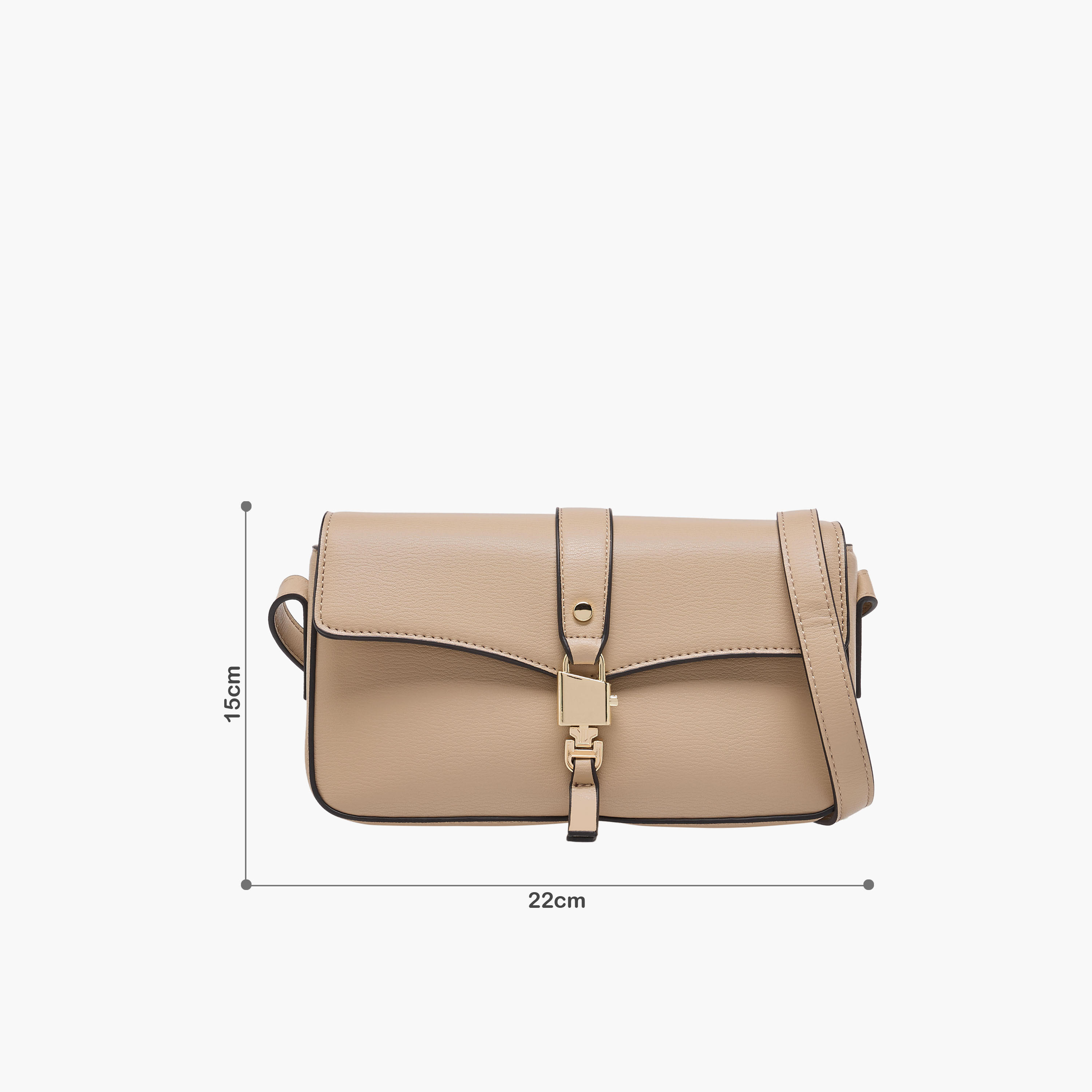شنطة كروس بودي سادة بحزام قابل للتعديل من ساشا-women-bagsandwallets-handbags-image-2