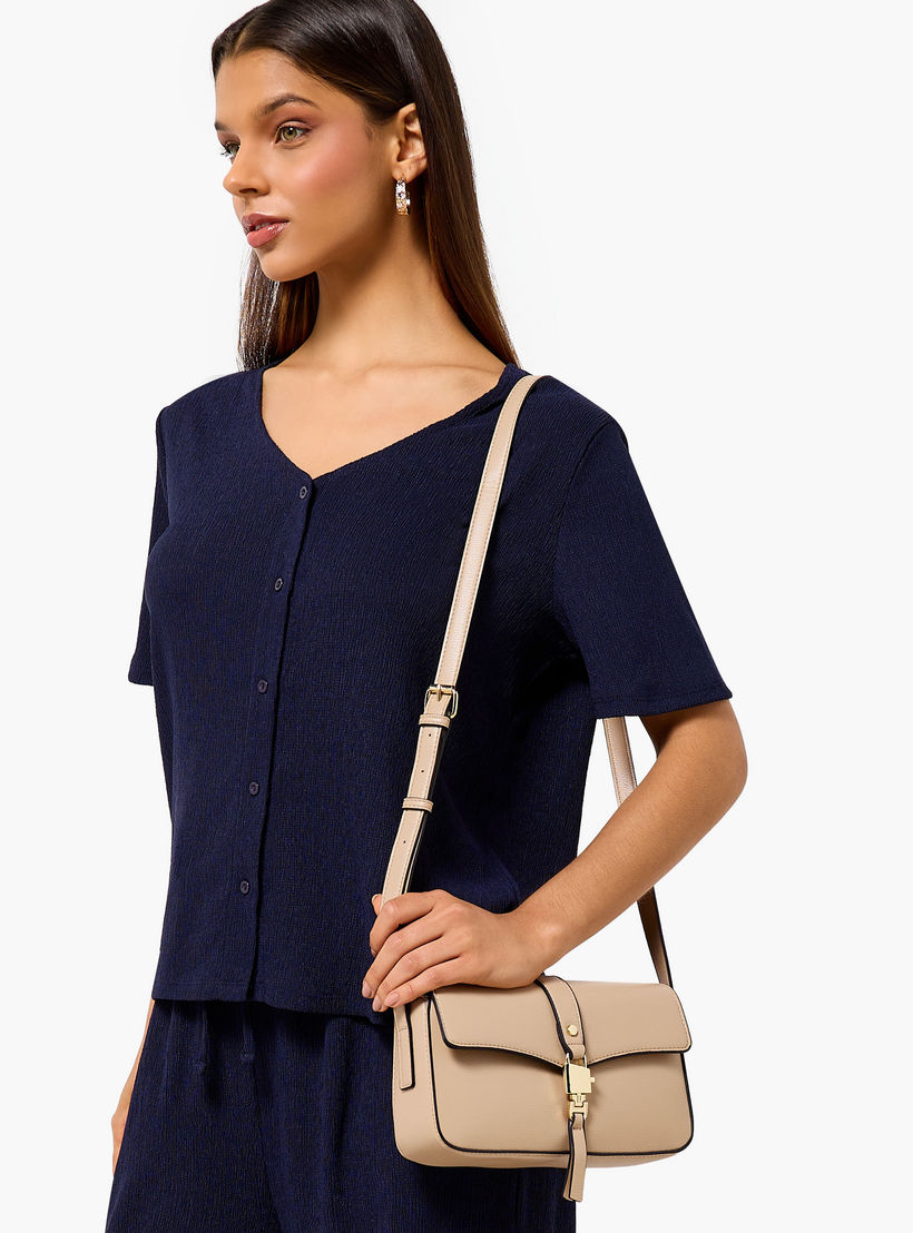شنطة كروس بودي سادة بحزام قابل للتعديل من ساشا-women-bagsandwallets-handbags-image-3