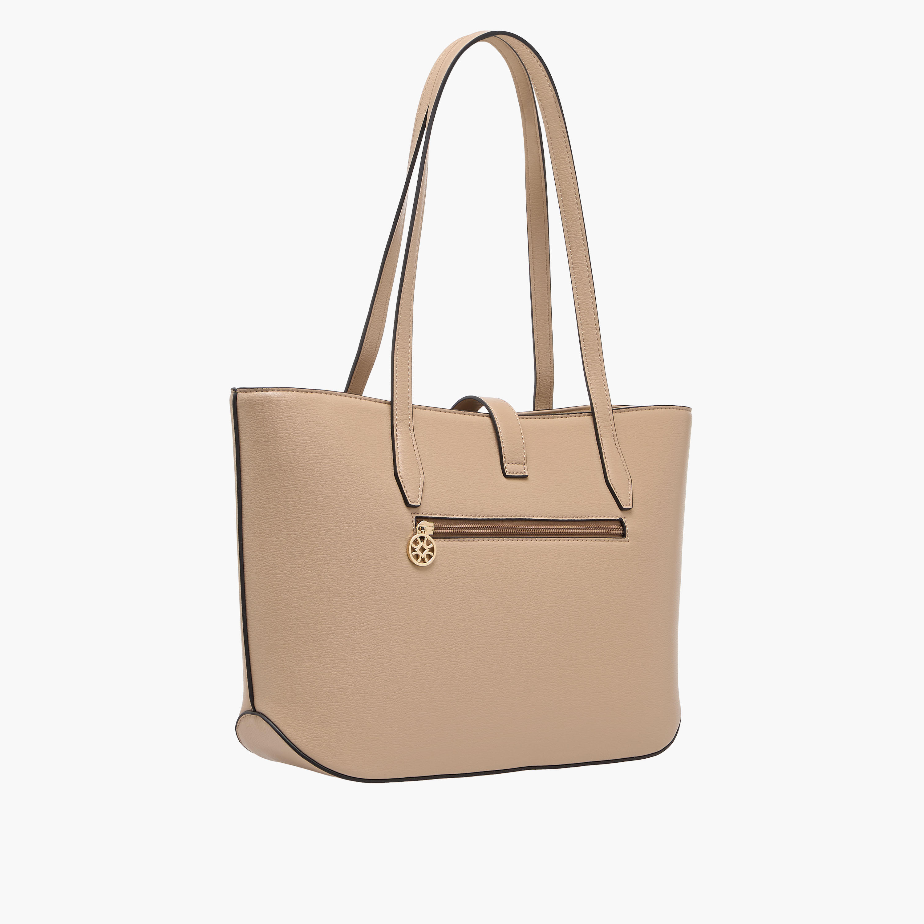 Sasha Solid Tote Bag with Double Handle-women-bagsandwallets-handbags-image-4