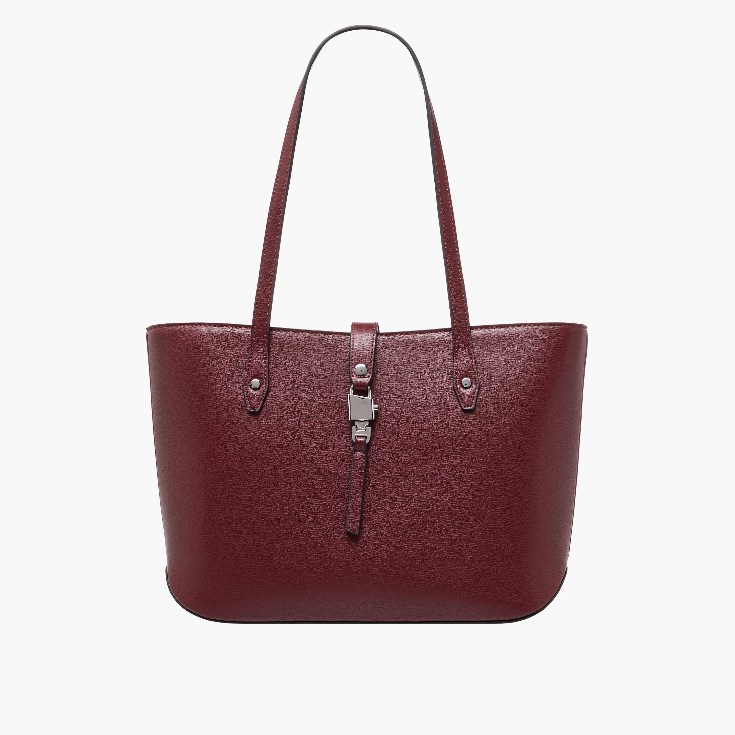 Sasha Solid Tote Bag with Double Handle-women-bagsandwallets-handbags-image-1