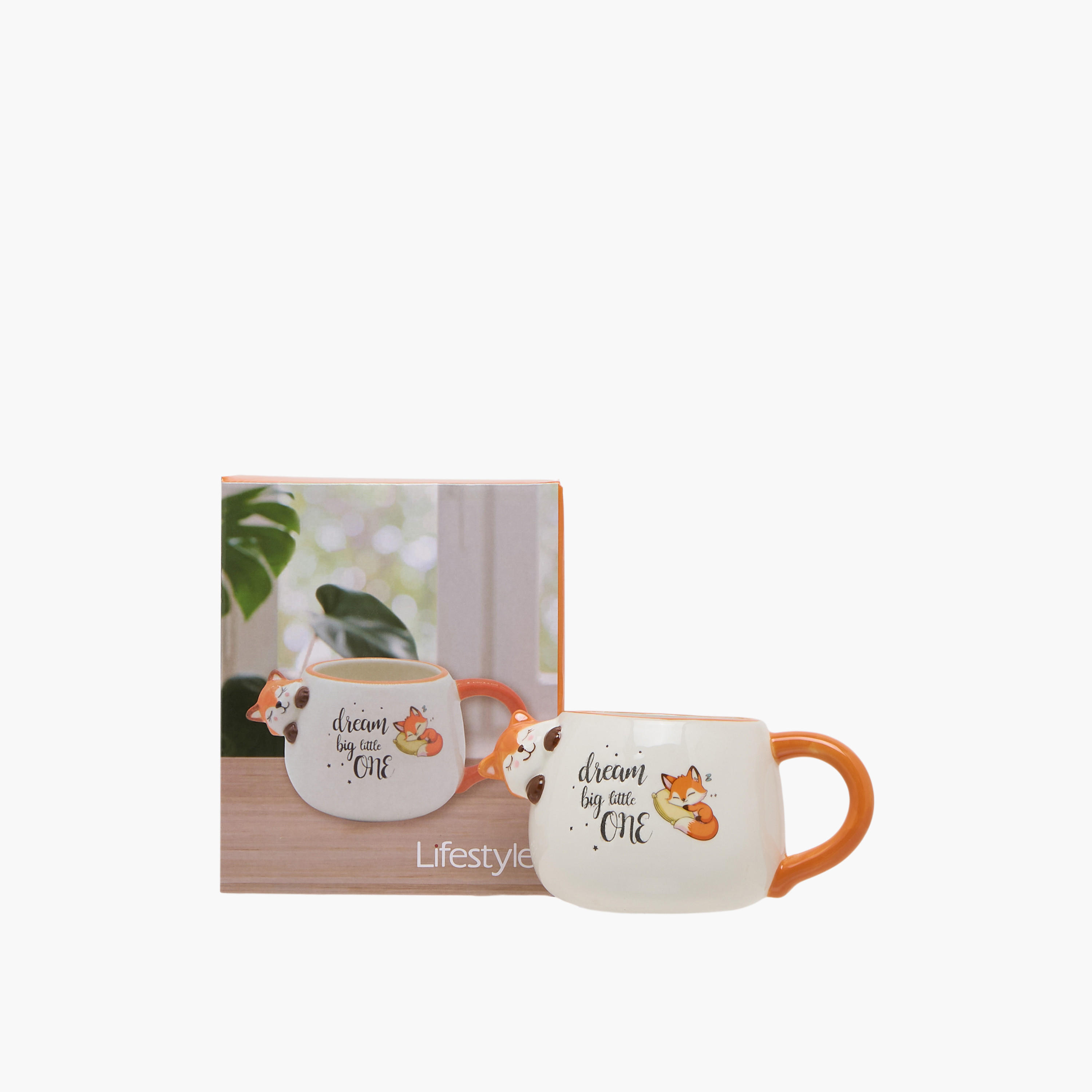 Fox Print Dolomite Mug - 440 ml-household-dining-teaandcoffee-mugsandcups-image-5