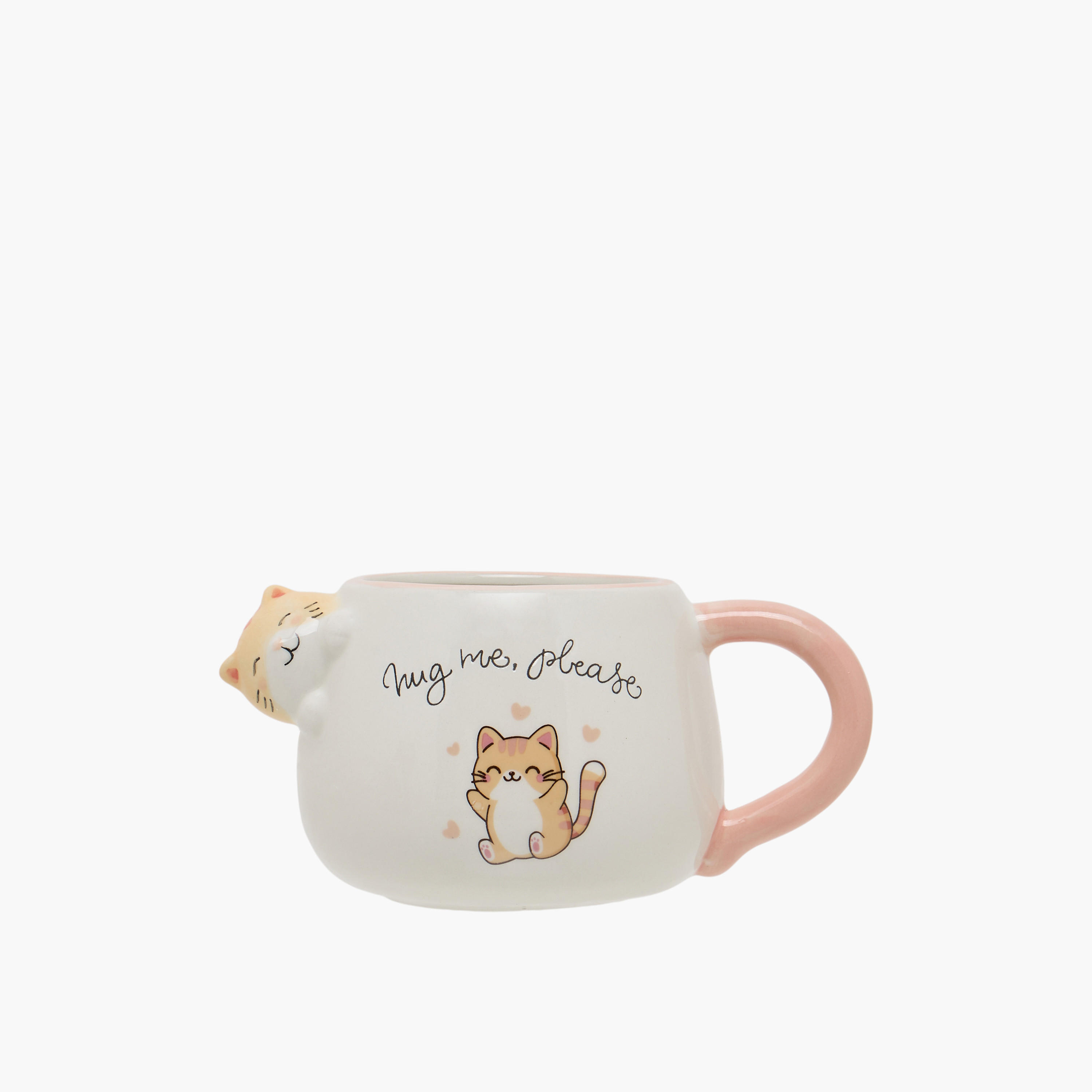 Cat Print Dolomite Mug - 440 ml-household-dining-teaandcoffee-mugsandcups-image-1