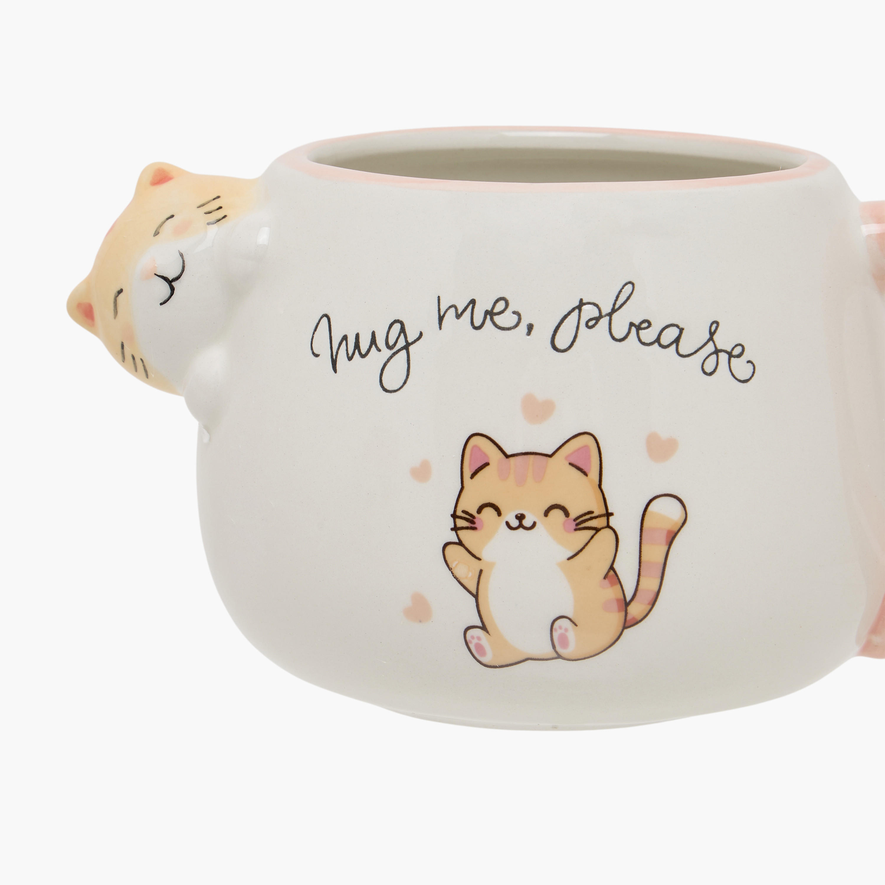 Cat Print Dolomite Mug - 440 ml-household-dining-teaandcoffee-mugsandcups-image-4