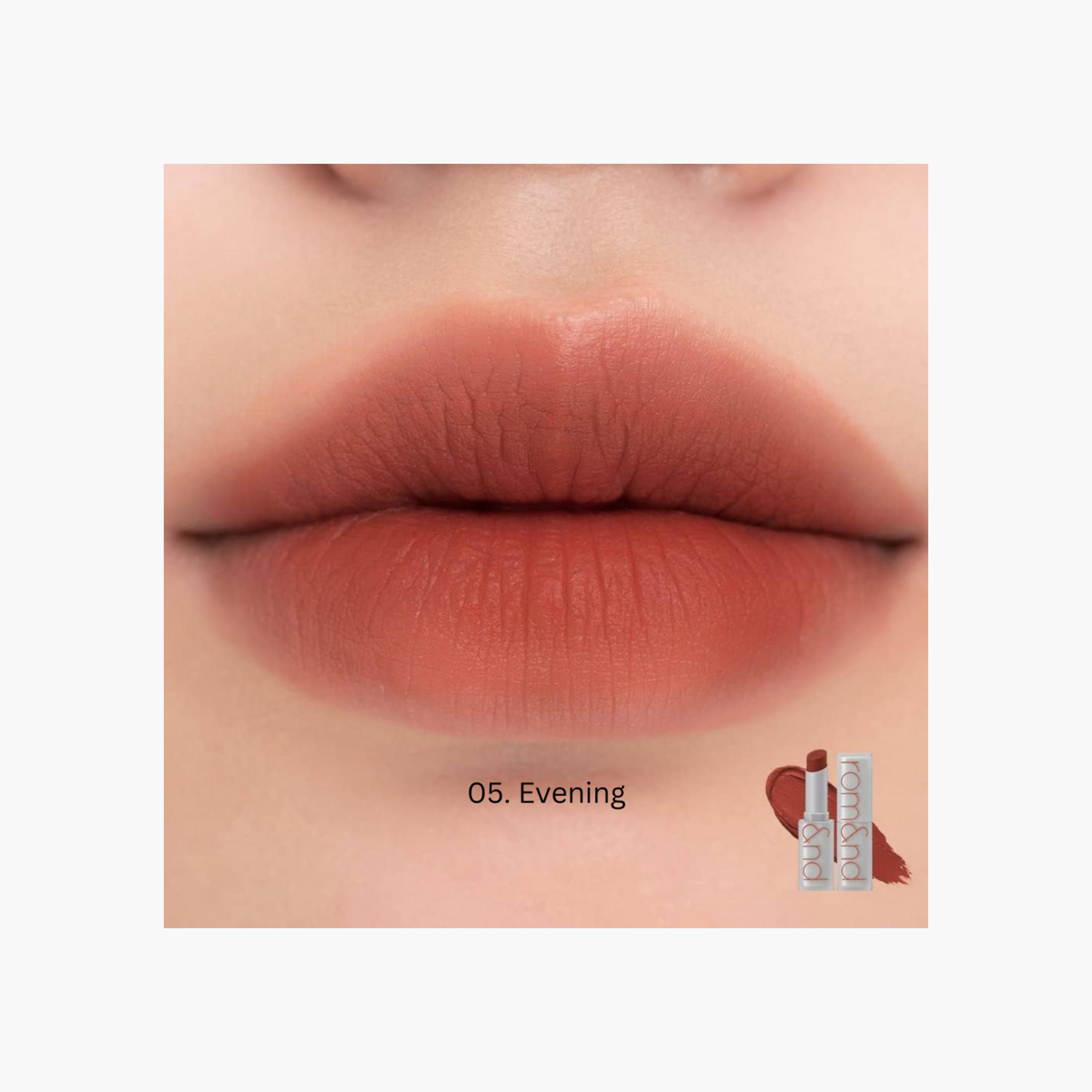 Rom&nd Zero Matte Lipstick - 05 Evening-beautyandpersonalcare-makeup-lips-lipsticks-image-5