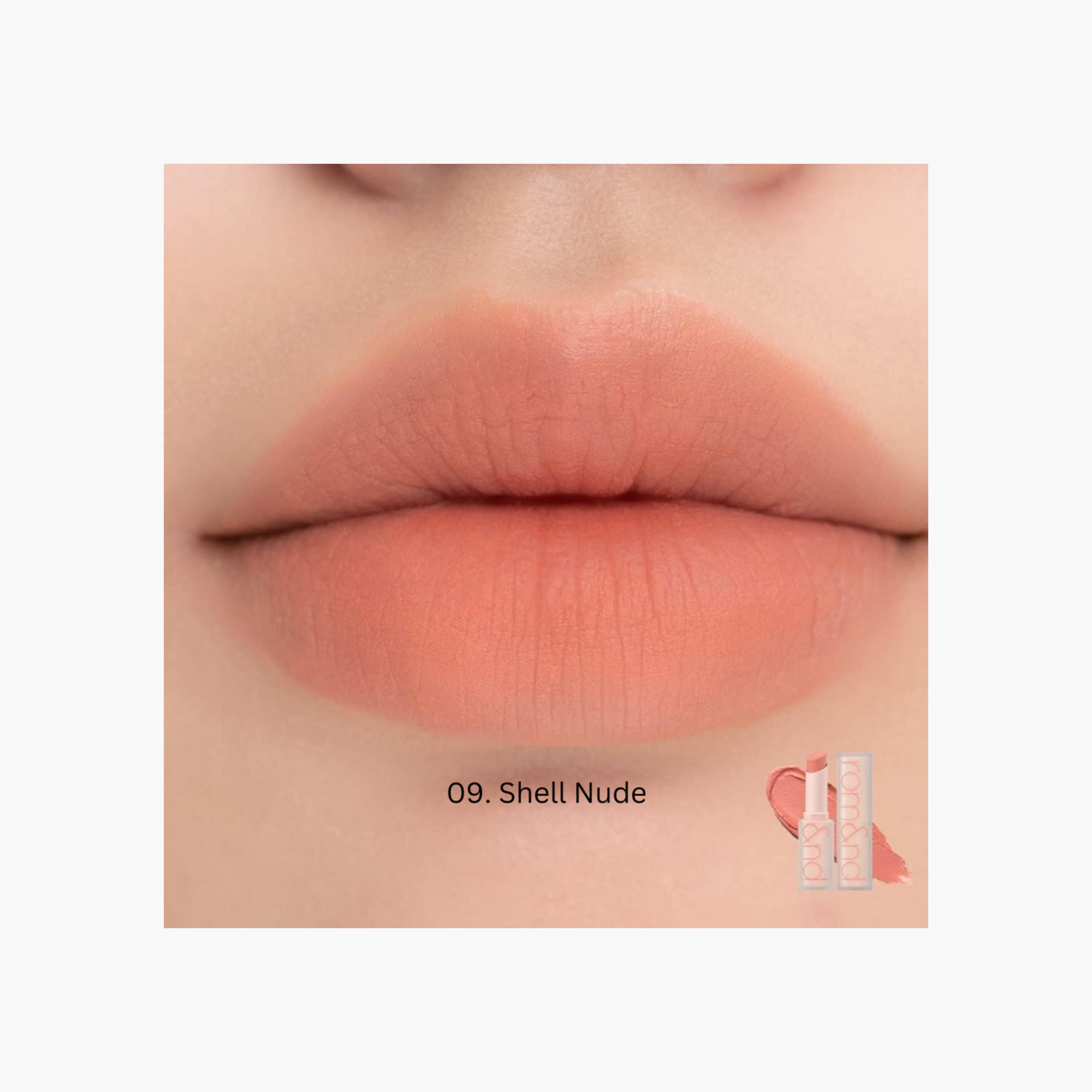 Rom&nd Zero Matte Lipstick - 09 Shell Nude-beautyandpersonalcare-makeup-lips-lipsticks-image-2