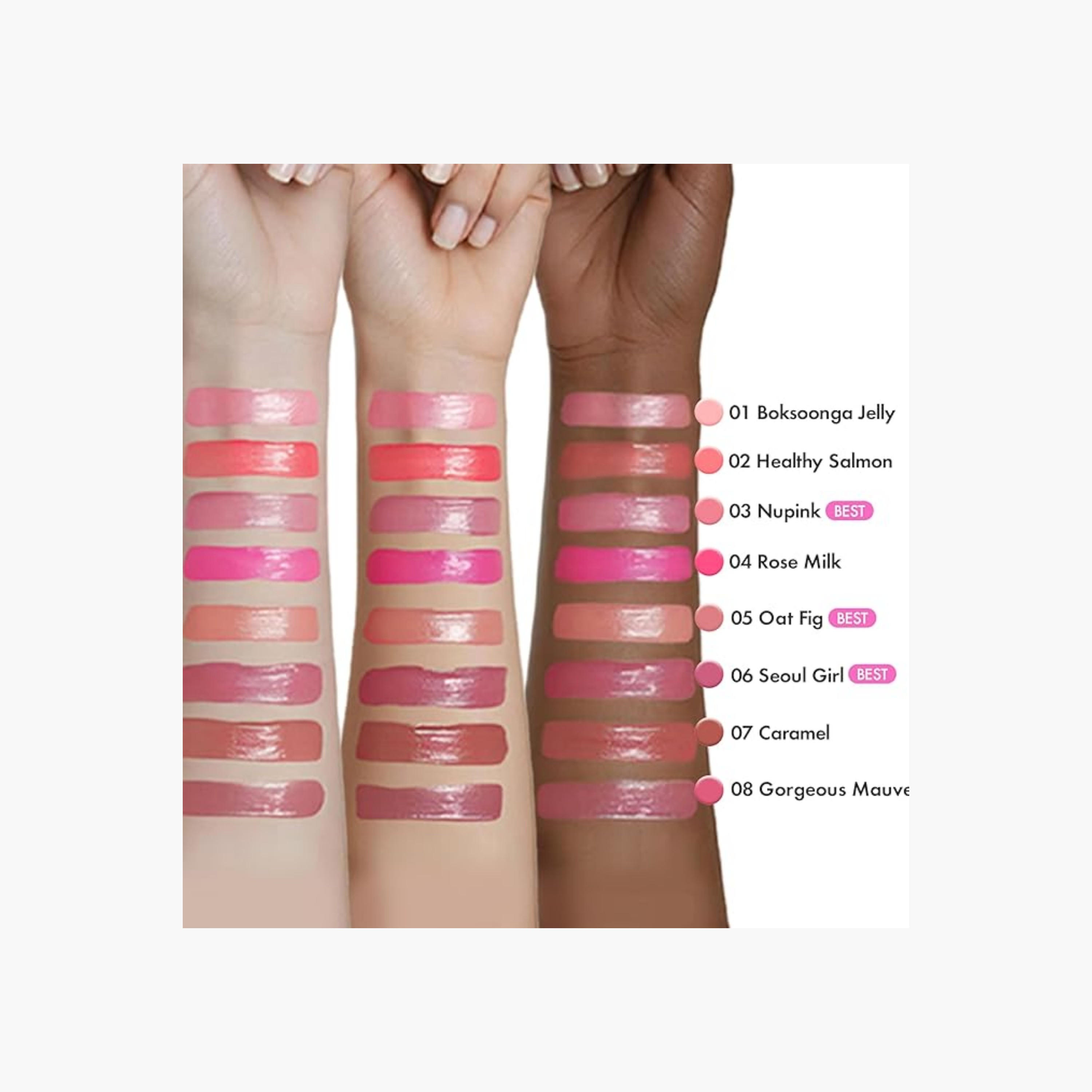 Amuse Jel-Fit Lip Tint - 01 Boksoonga Jelly-beautyandpersonalcare-kbeauty-makeup-lips-lipsticks-image-7