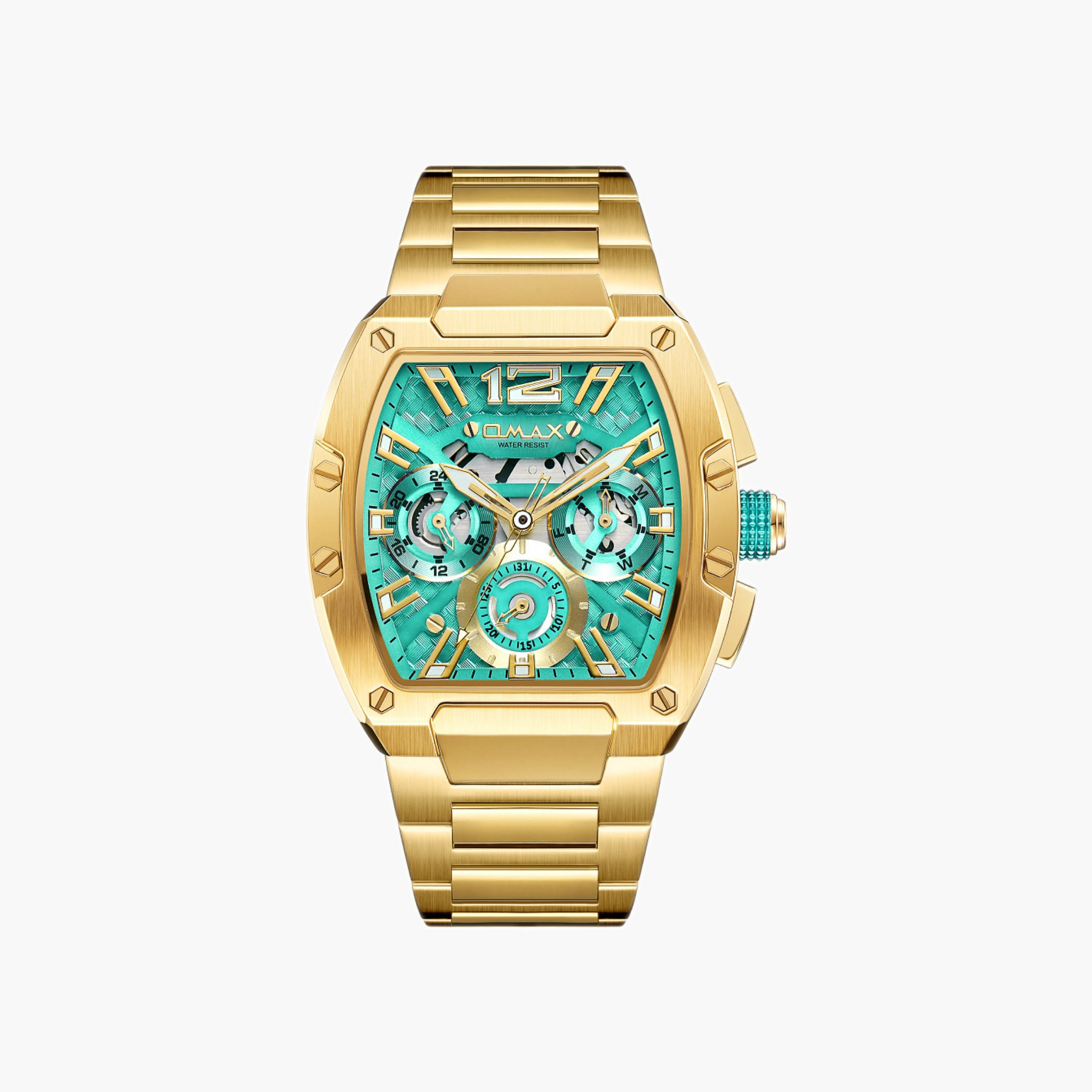 OMAX Two-Tone Stainless Steel Men's Watch-men-watchesandjewellery-watches-image-1