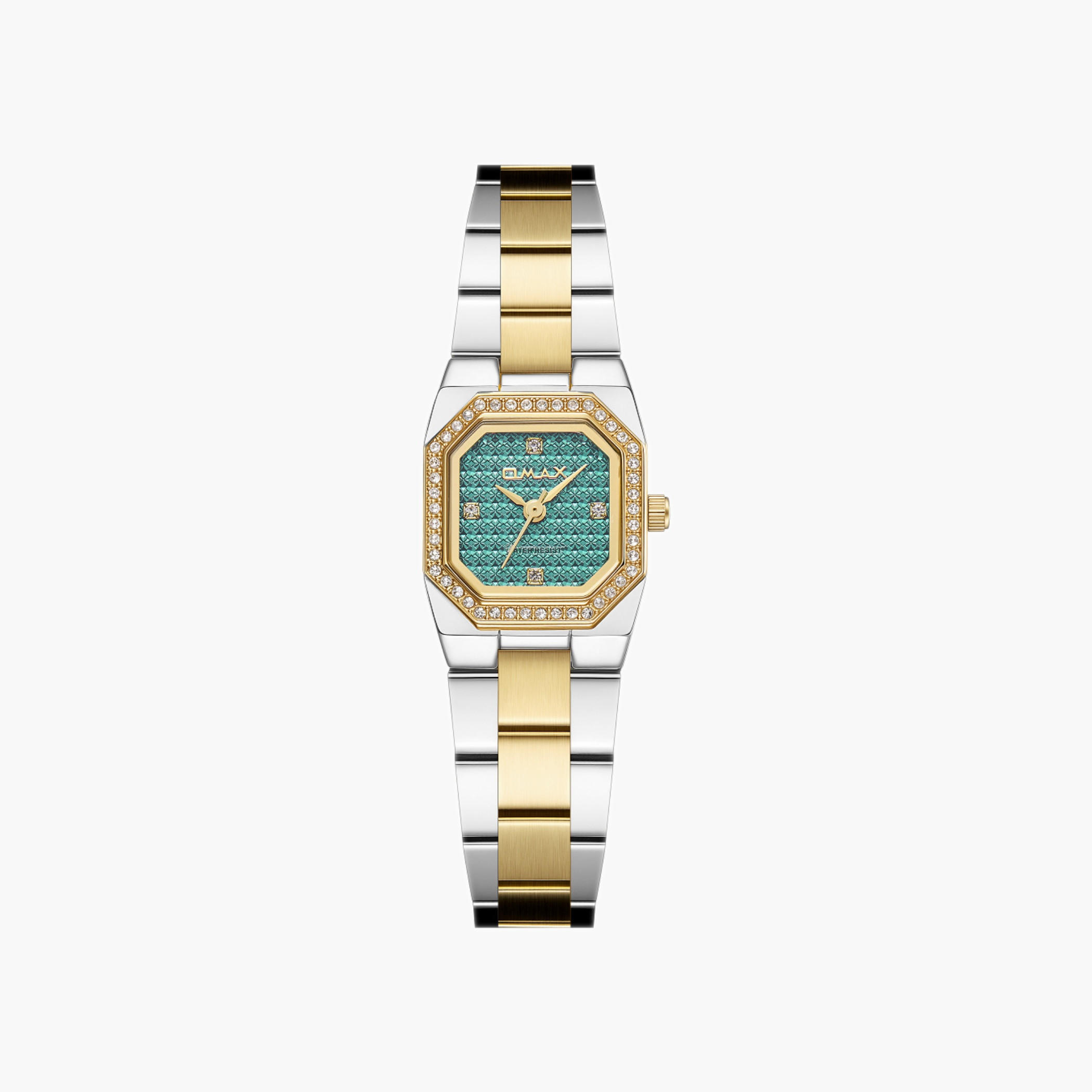 OMAX Two-Tone Metal Strap Watch-women-watchesandjewellery-watches-image-1