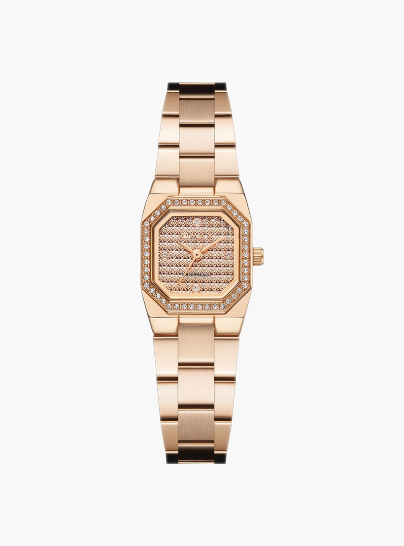 OMAX Two-Tone Metal Strap Watch-women-watchesandjewellery-watches-image-1