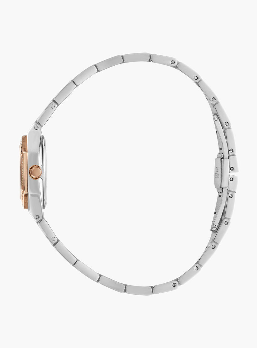 OMAX Two-Tone Metal Strap Watch-women-watchesandjewellery-watches-image-2