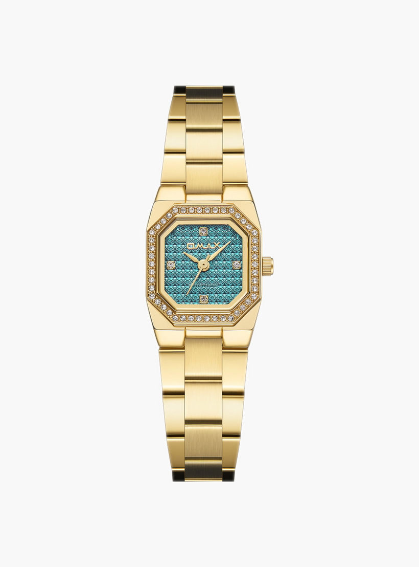 OMAX Two-Tone Metal Strap Watch-women-watchesandjewellery-watches-image-1