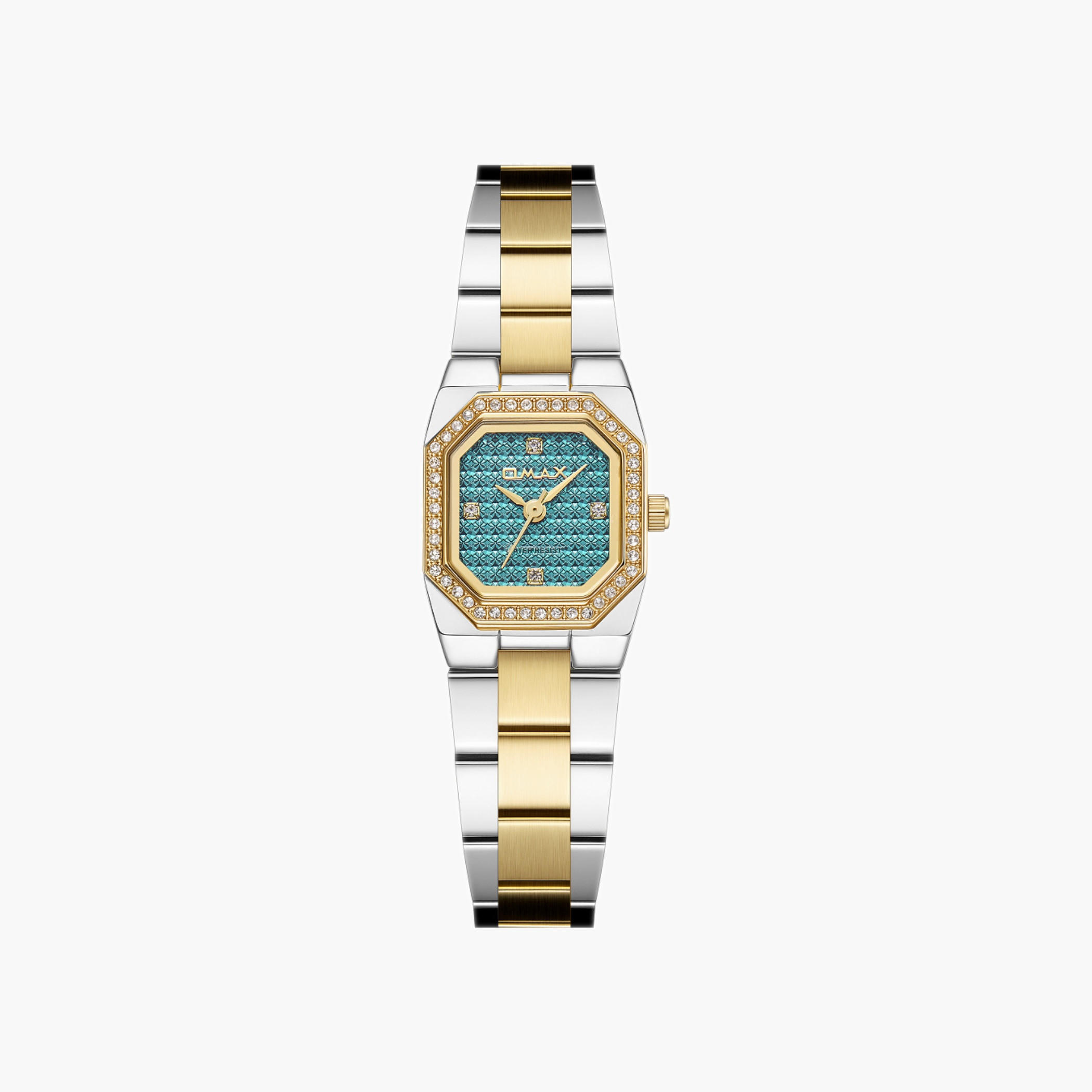 OMAX Two-Tone Metal Strap Watch-women-watchesandjewellery-watches-image-1