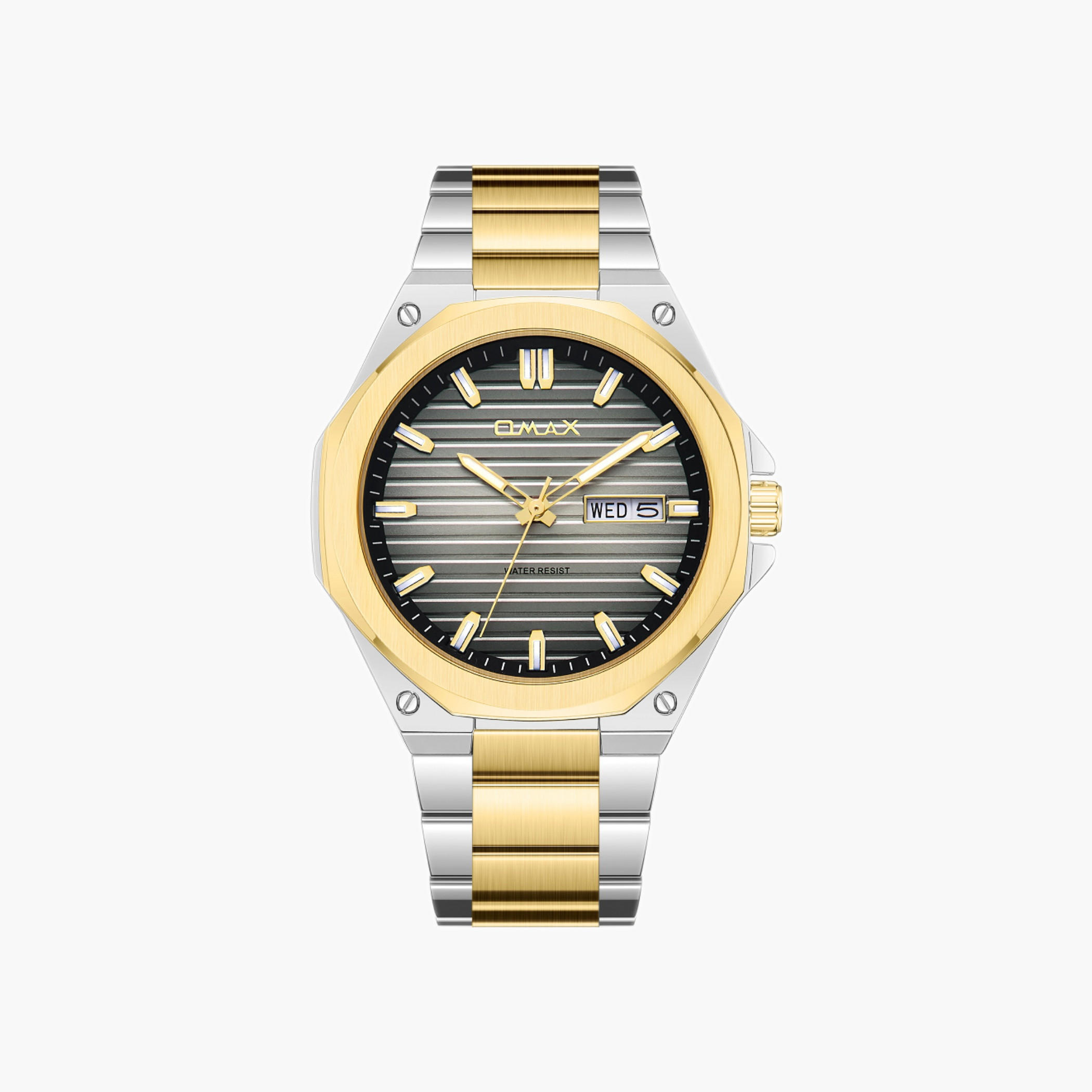 أوماكس ساعة يد رجالية تناظرية ذهبية اللون-men-watchesandjewellery-watches-image-13