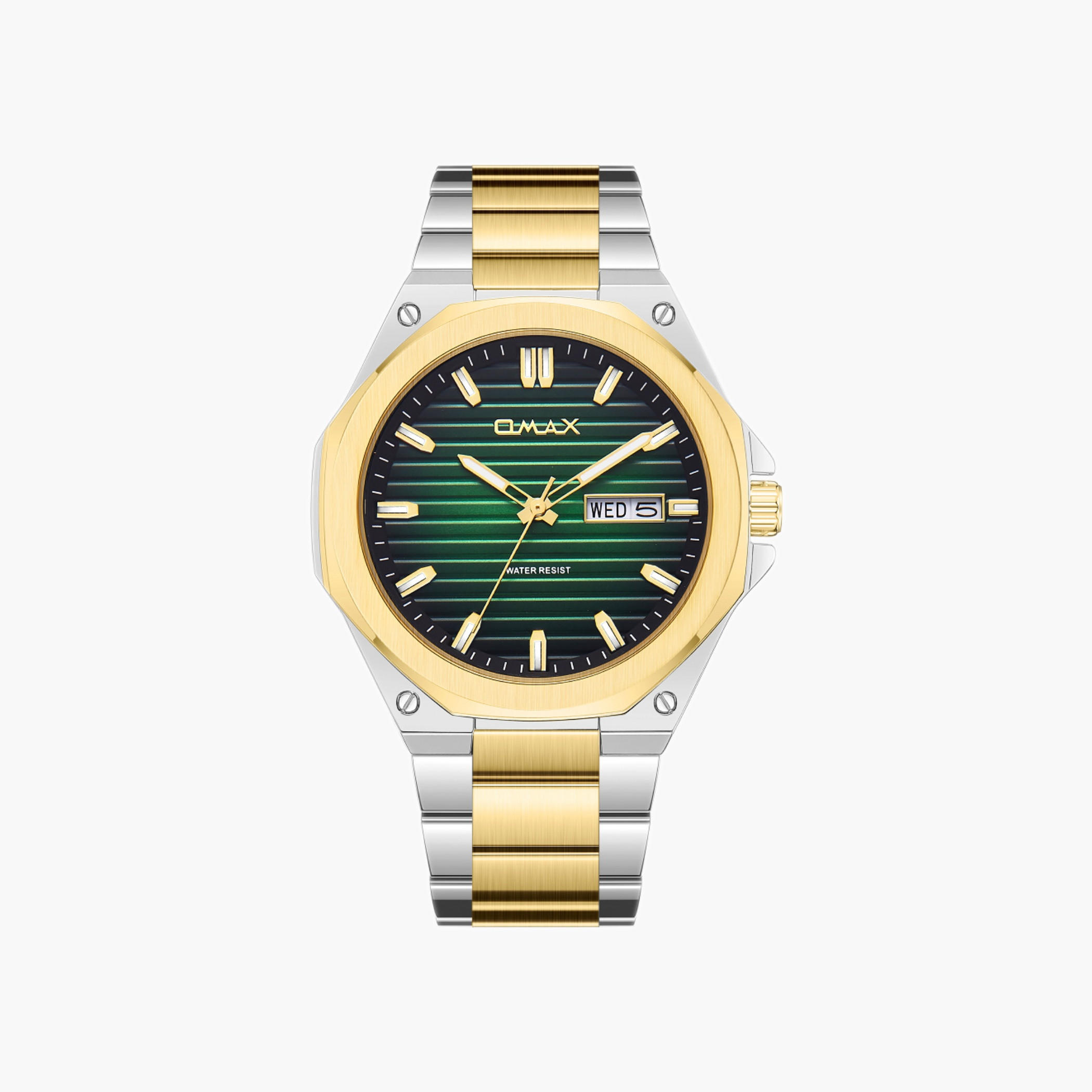 أوماكس ساعة يد رجالية تناظرية ذهبية اللون-men-watchesandjewellery-watches-image-1