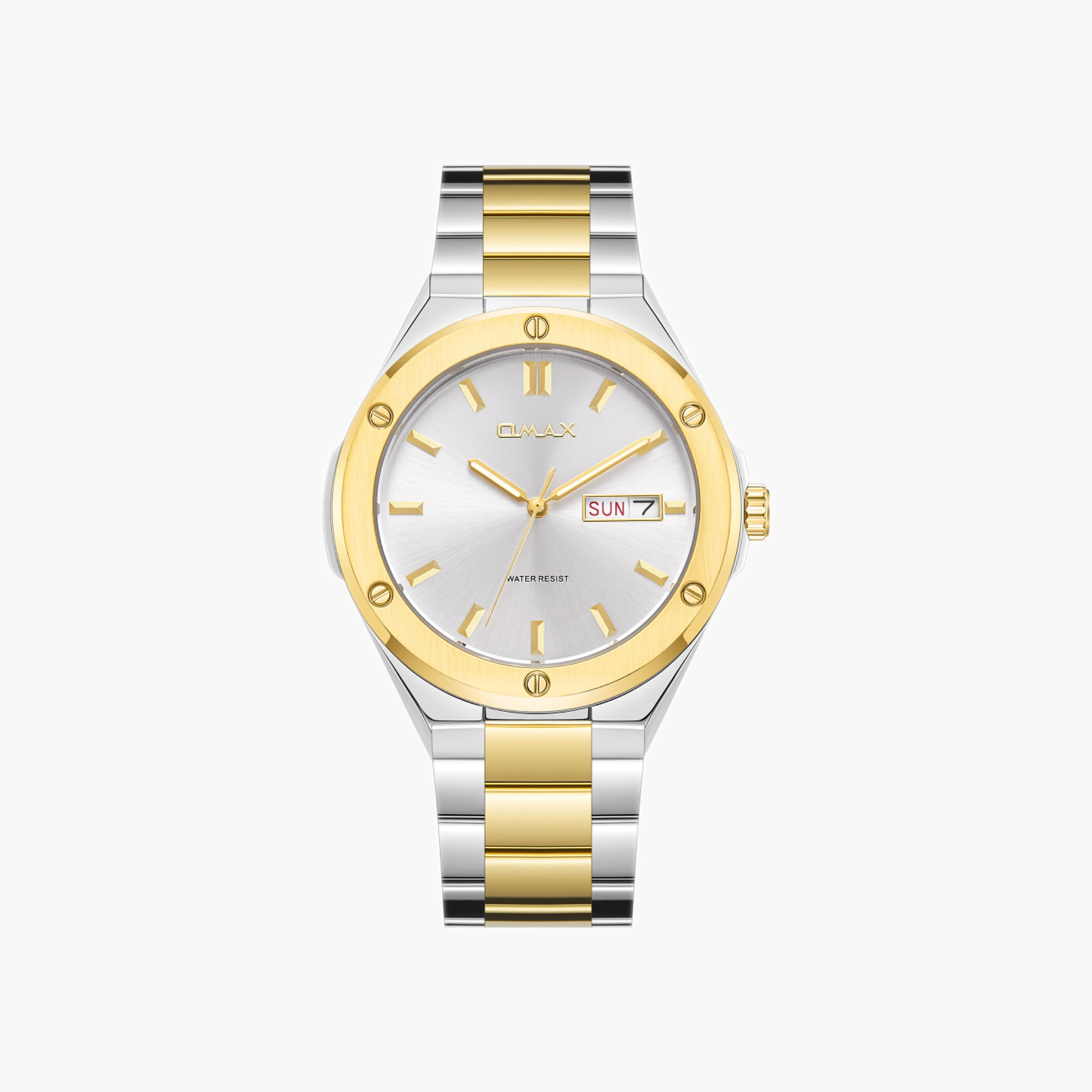 OMAX Two-Tone Stainless Steel Men's Watch-men-watchesandjewellery-watches-image-1