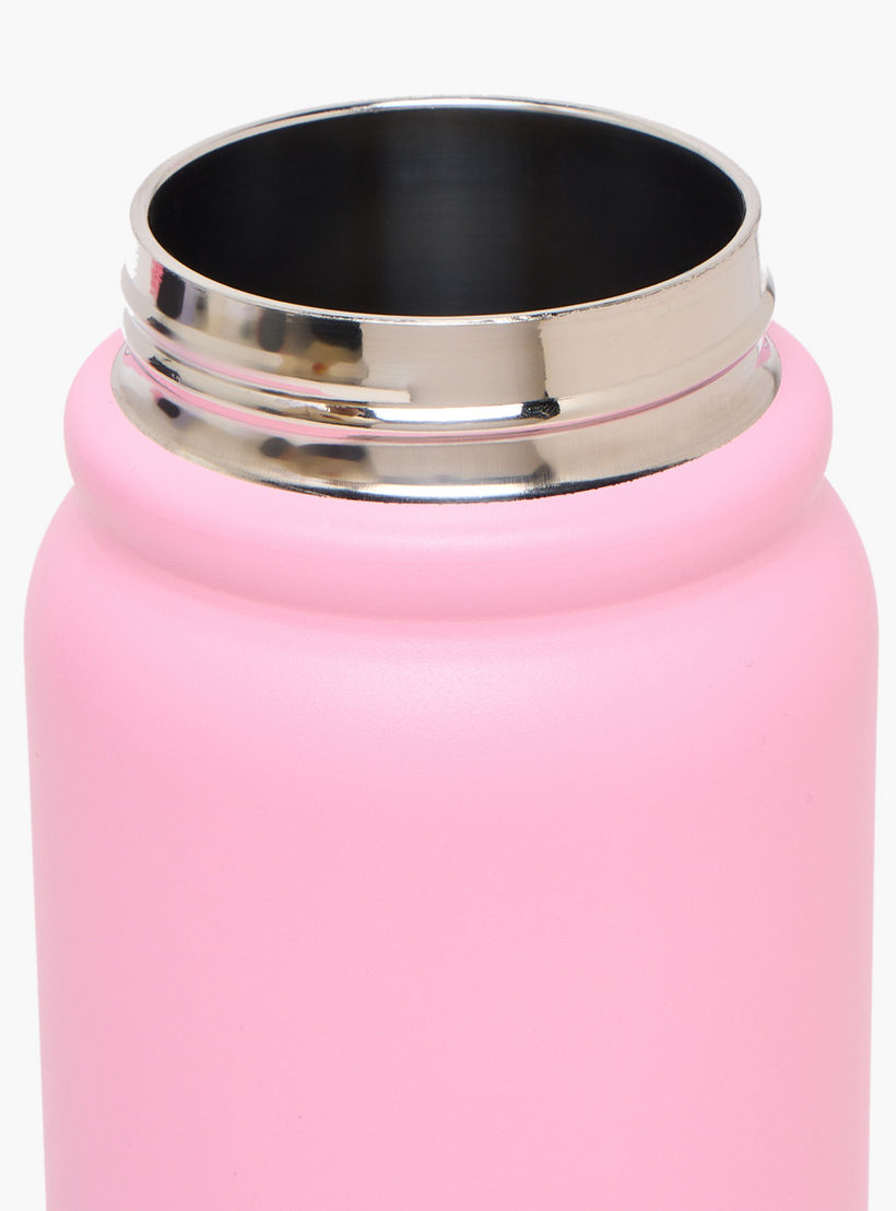 Solid Stainless Steel Water Bottle with Flip Spout and Handle - 800 ml-school-waterbottles-image-5