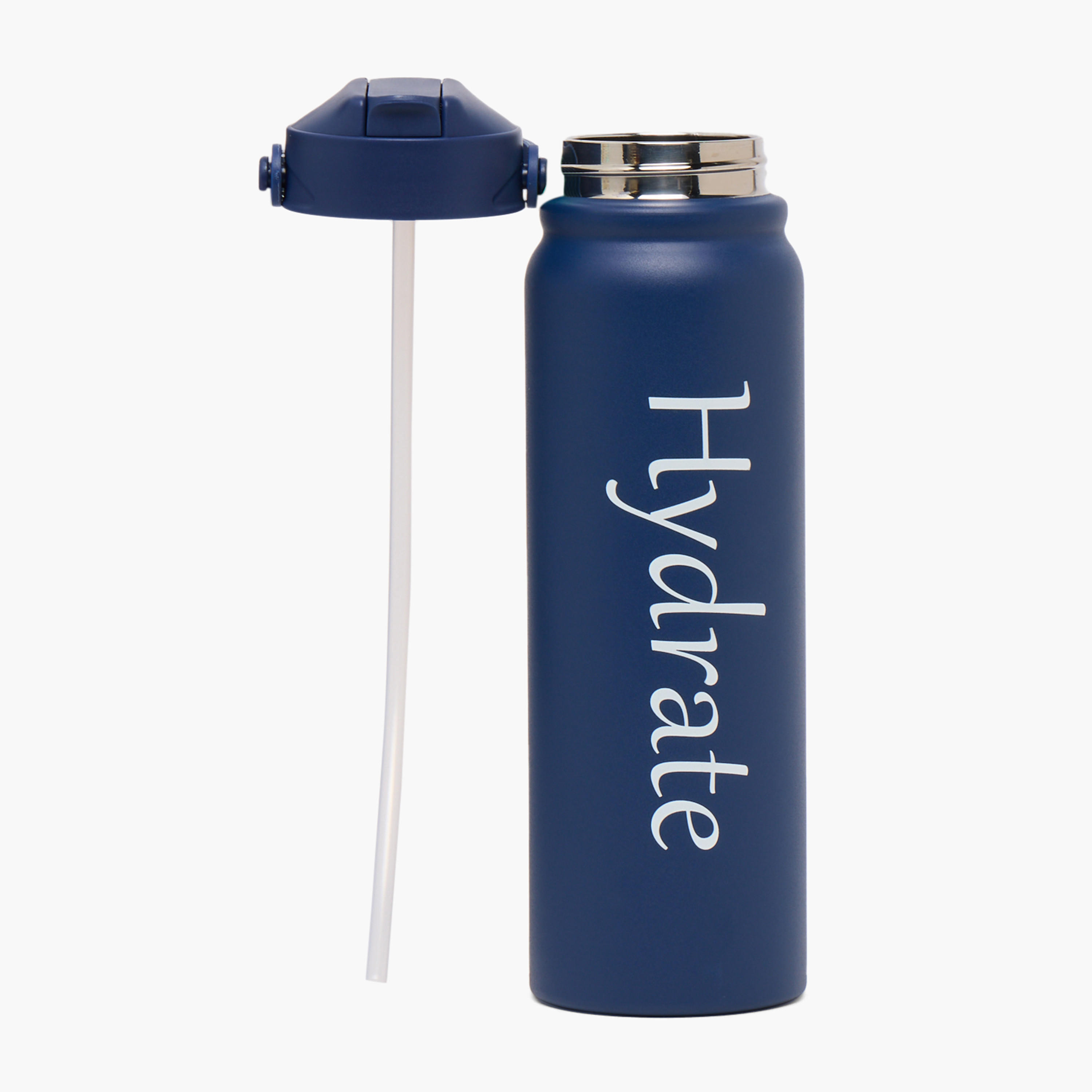 Printed Stainless Steel Water Bottle with Flip Spout and Handle - 800 ml-school-waterbottles-image-2