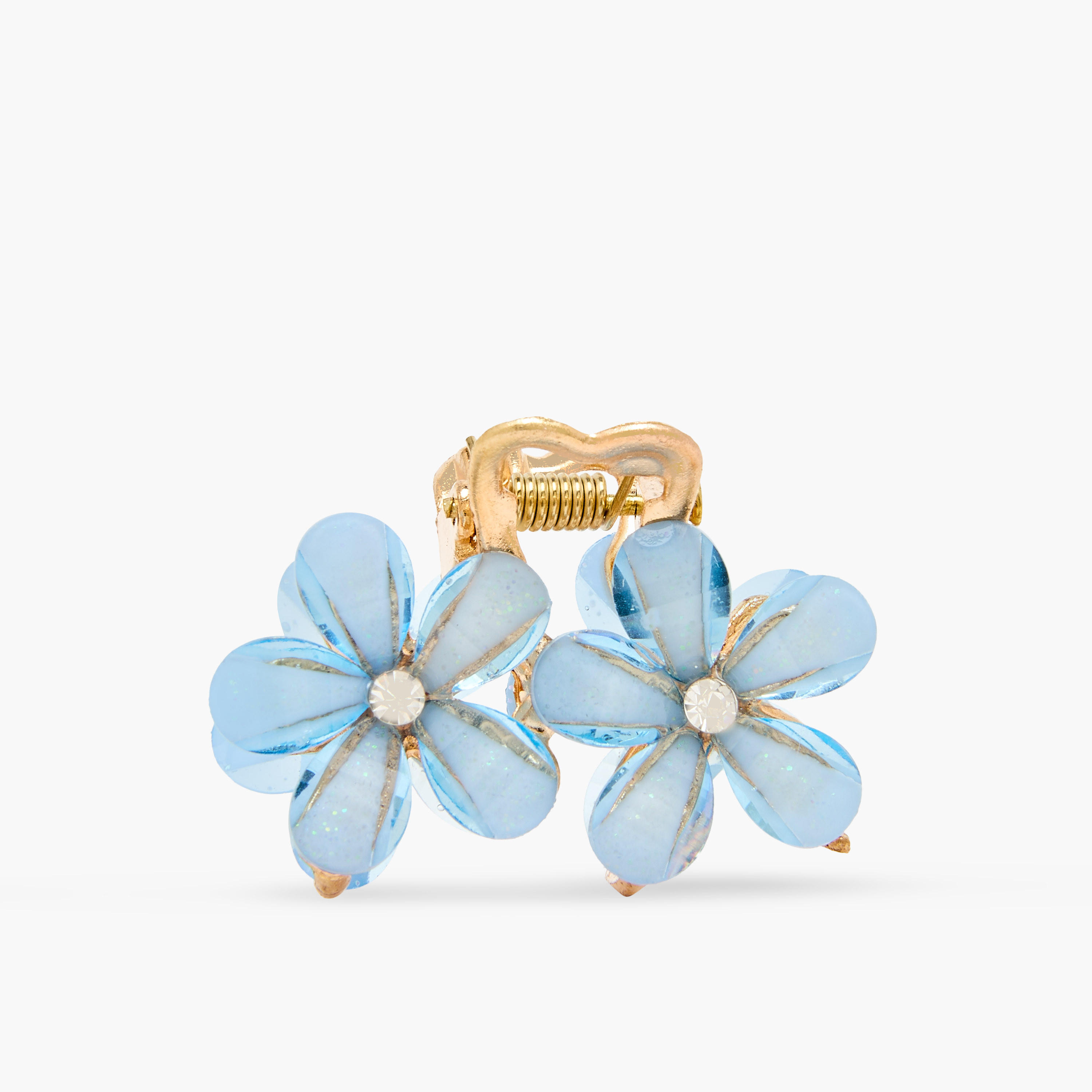 Pack of 2 Floral Hair Clamp with Embellishment-women-hairaccessories-clamps-image-2