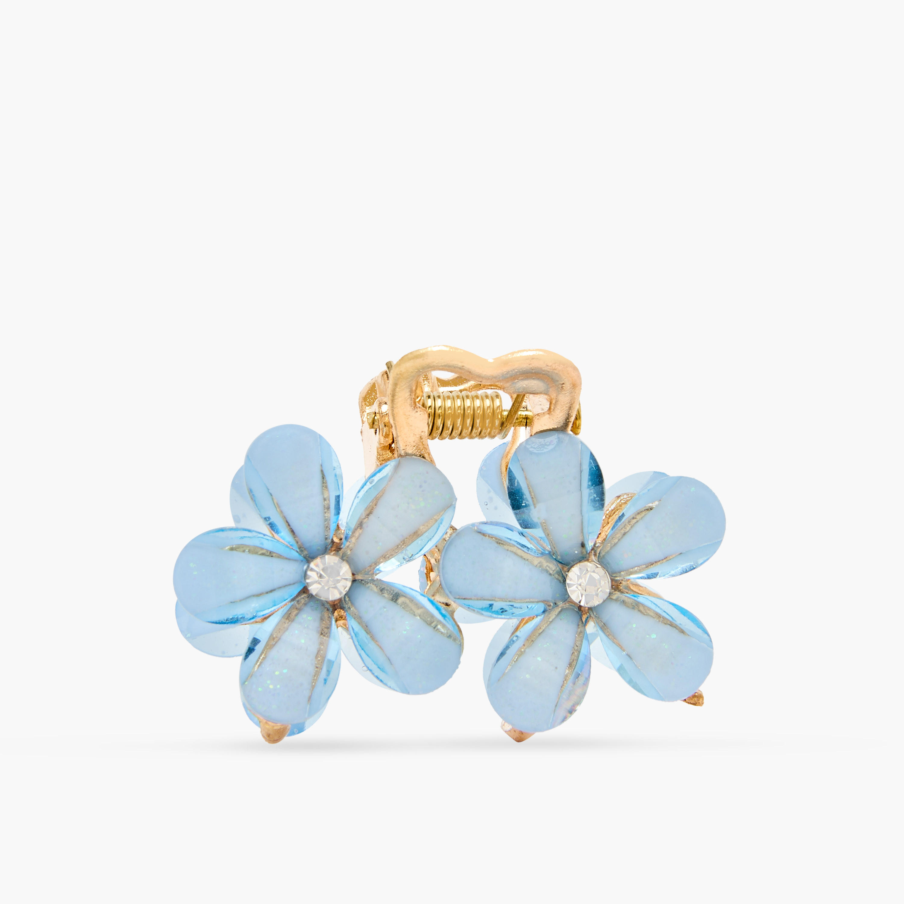 Pack of 2 Floral Hair Clamp with Embellishment-women-hairaccessories-clamps-image-3
