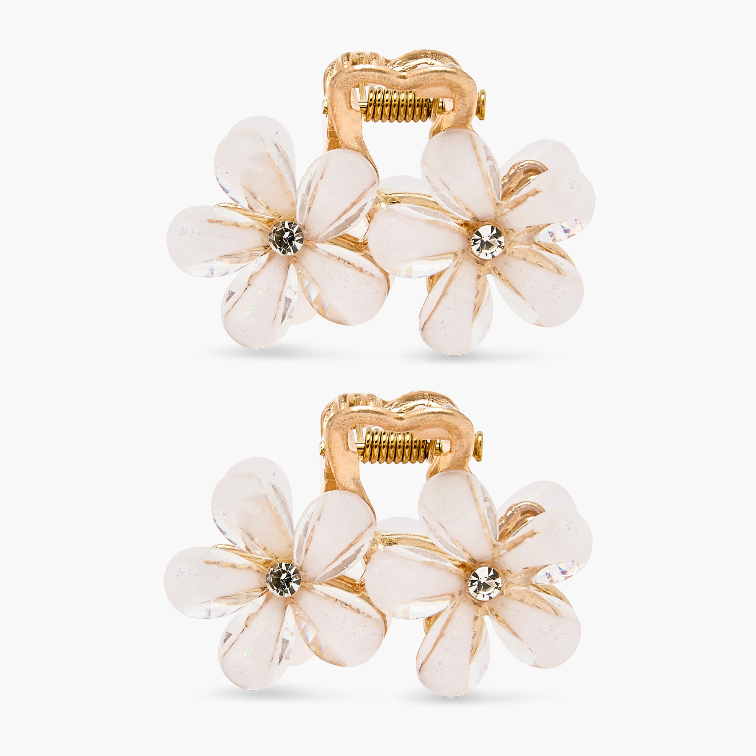 طقم مشابك شعر زهرية مزينة من قطعين-women-hairaccessories-clamps-image-2